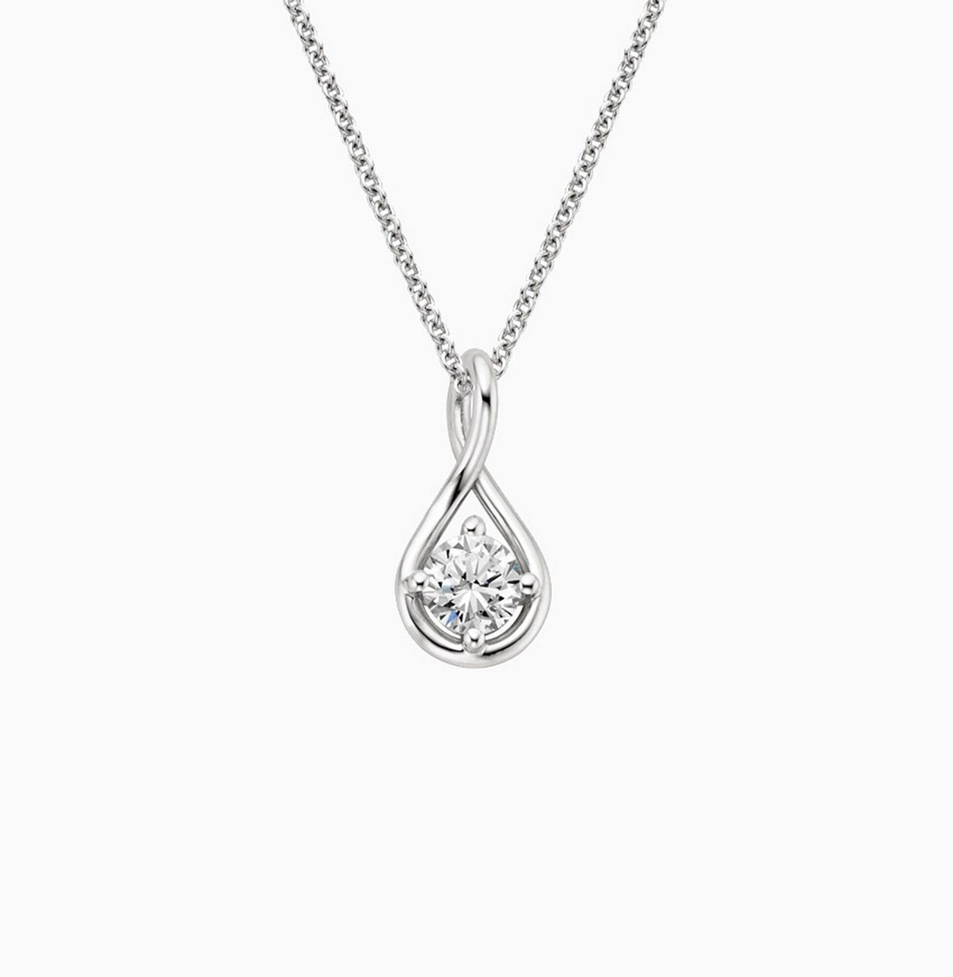Infinity Love Lab-Grown Diamond Teardrop Pendant Necklace — product photo 5 of 5