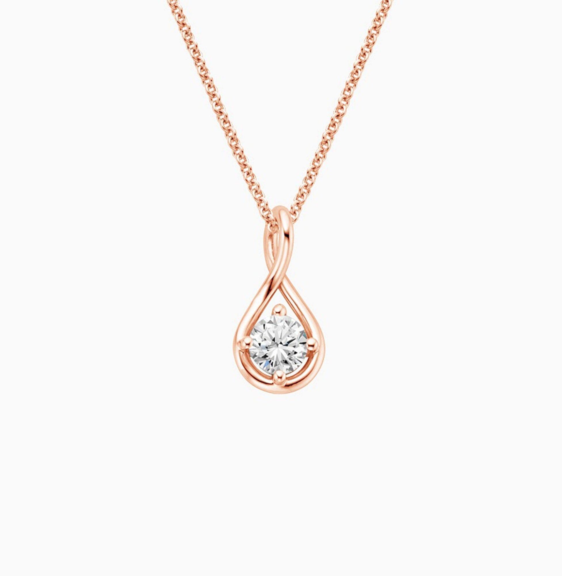 Infinity Love Lab-Grown Diamond Teardrop Pendant Necklace — product photo 3 of 5