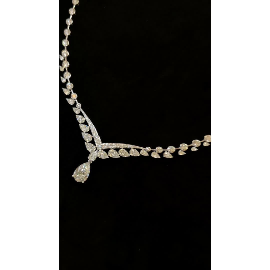 Seraphine White Diamond Necklace — product photo 4 of 4