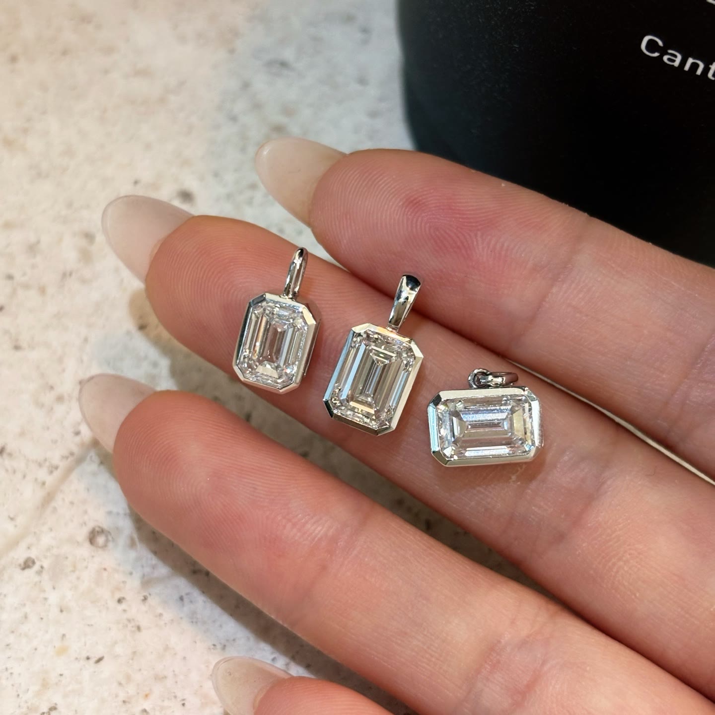 Zinnia Pendant Lab-Grown Diamond Necklace — product photo 1 of 1