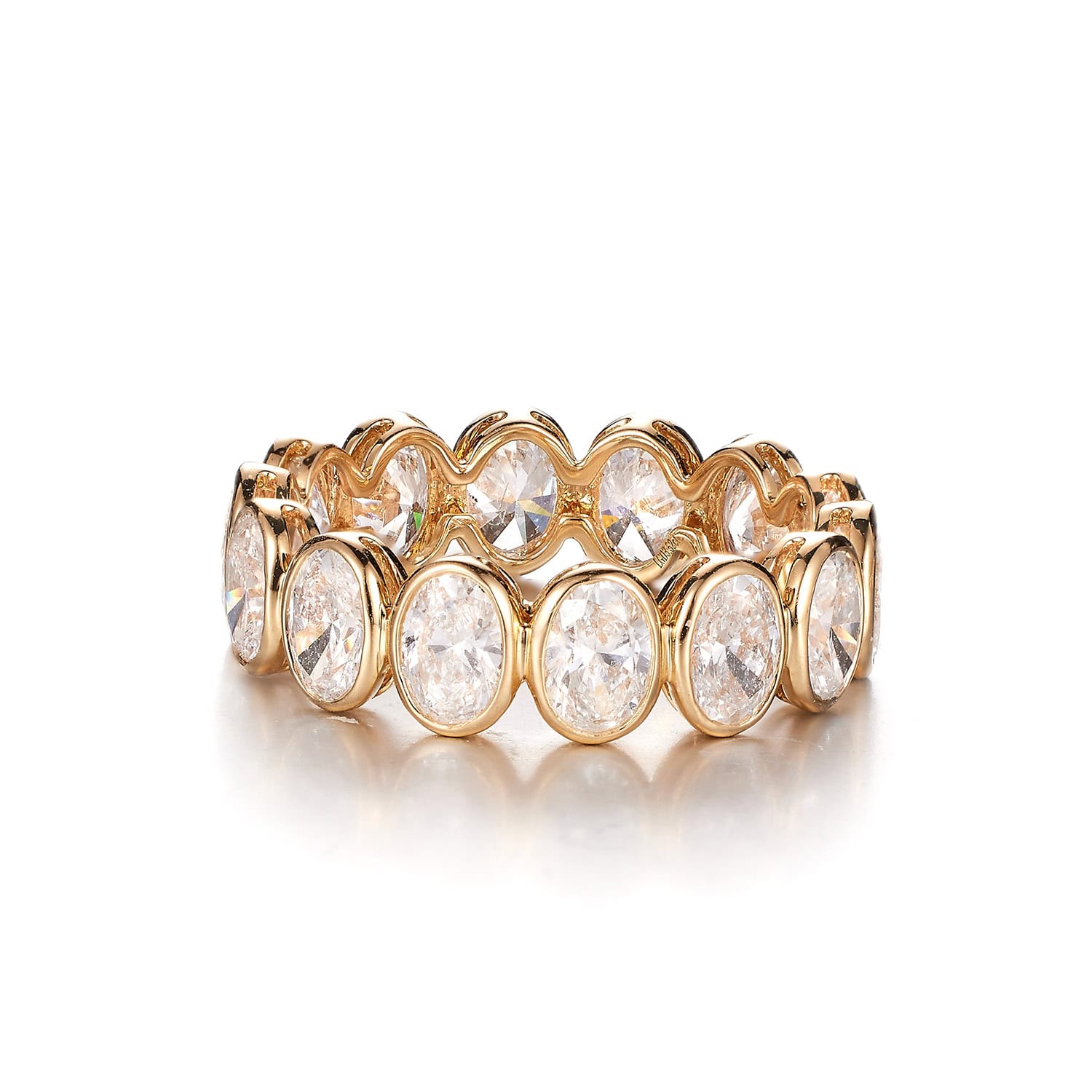 Luxury Bezel-Set Lab-Grown Diamond Eternity Band — product photo 2 of 5