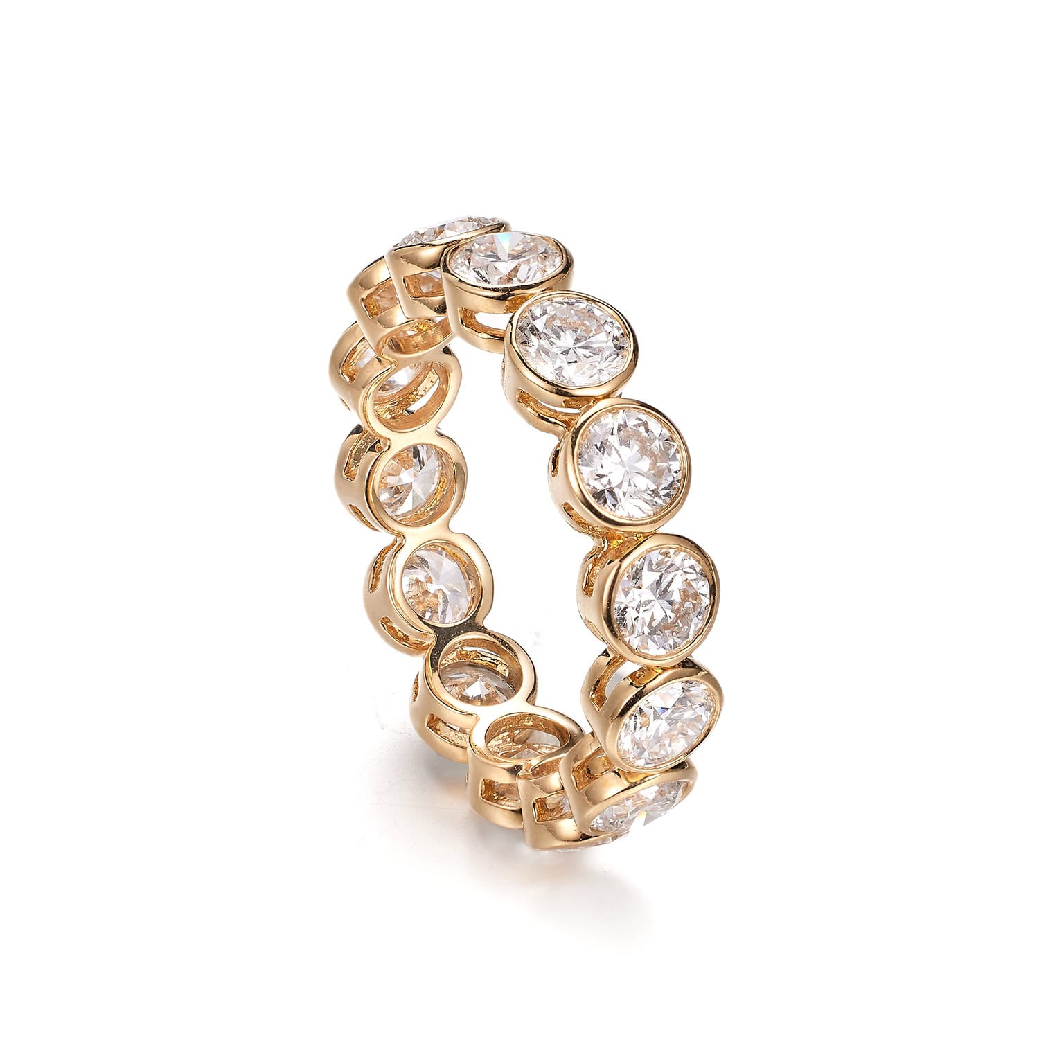Luxury Bezel-Set Lab-Grown Diamond Eternity Band — product photo 5 of 5