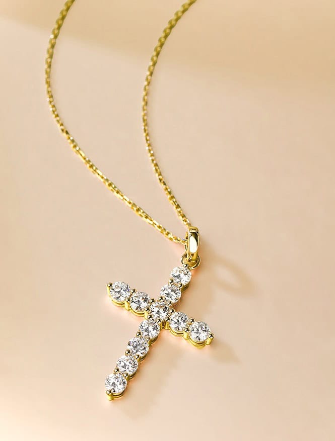Luxury Cross Pendant with Universal Openable Clasp (2 Sizes Available) — product photo 4 of 6
