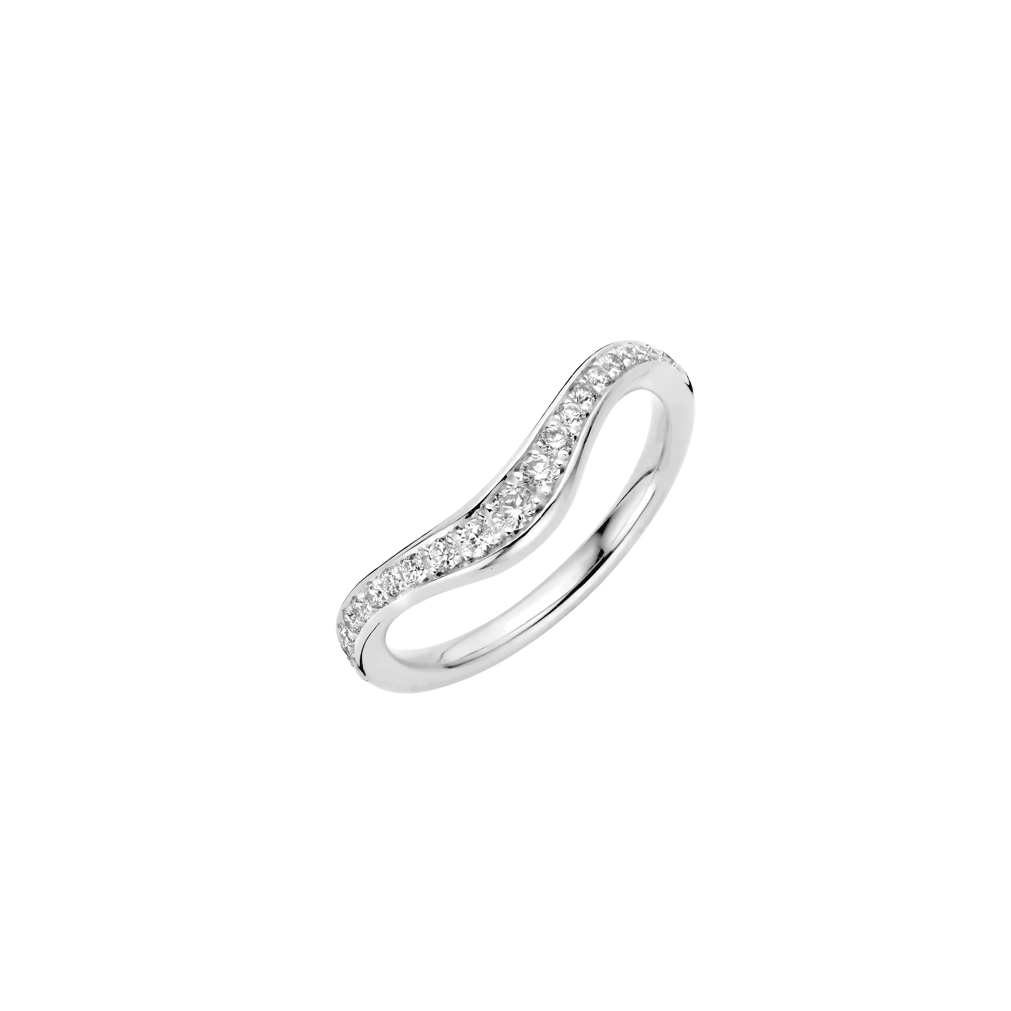 V-Curve Lab-Grown Diamond Band Ring — product photo 6 of 6