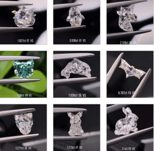 Unique Animal & Fantasy Shape Lab Diamonds | Custom-Cut Designs — product photo 1 of 6
