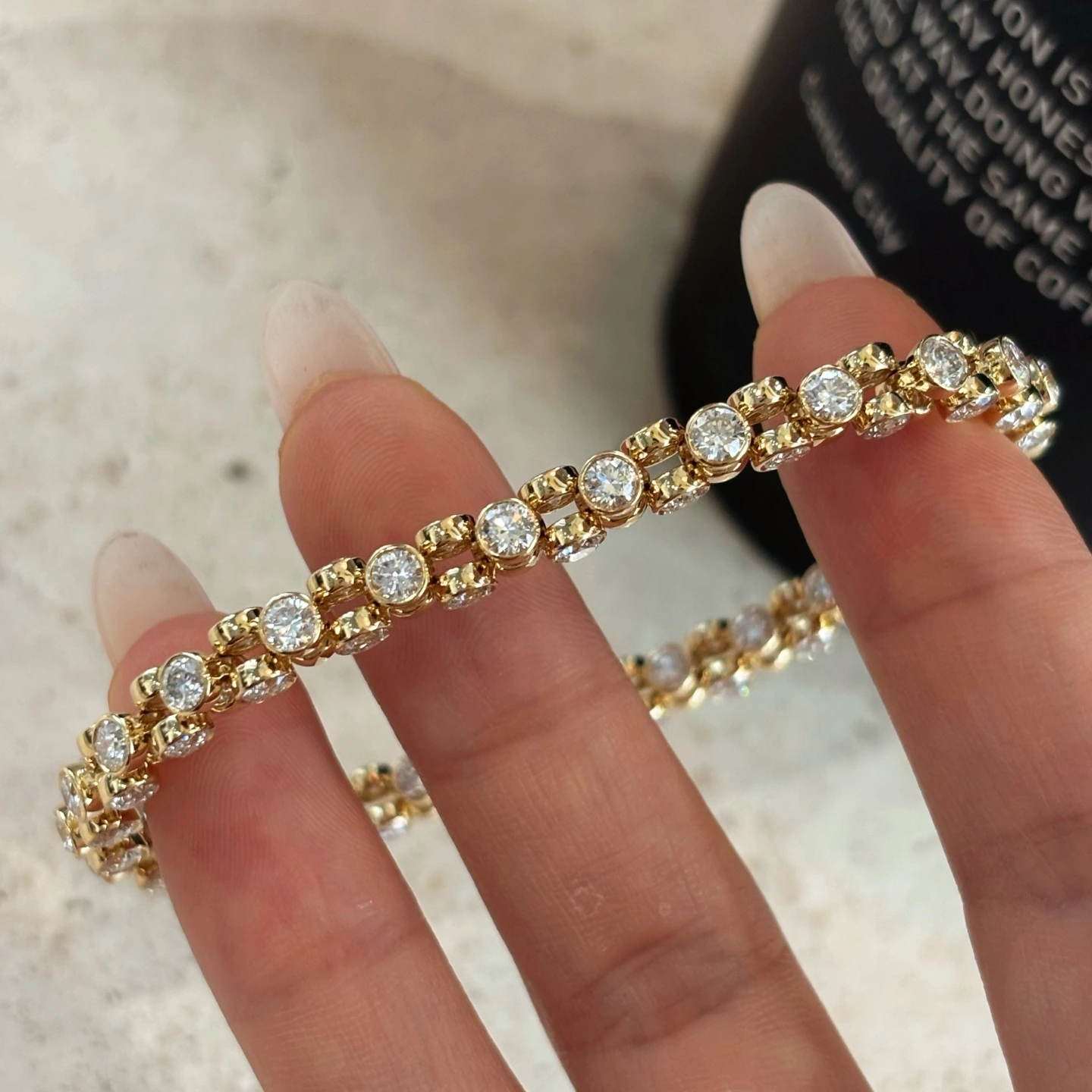 Soleil Yellow-Gold Diamond Bracelet — product photo 3 of 6