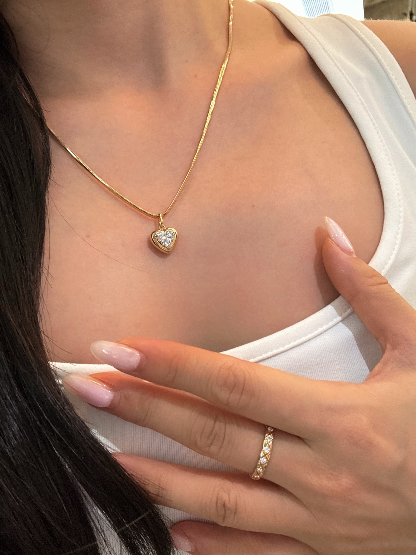 Marlowe Pendant Lab-Grown Diamond Necklace — product photo 4 of 6