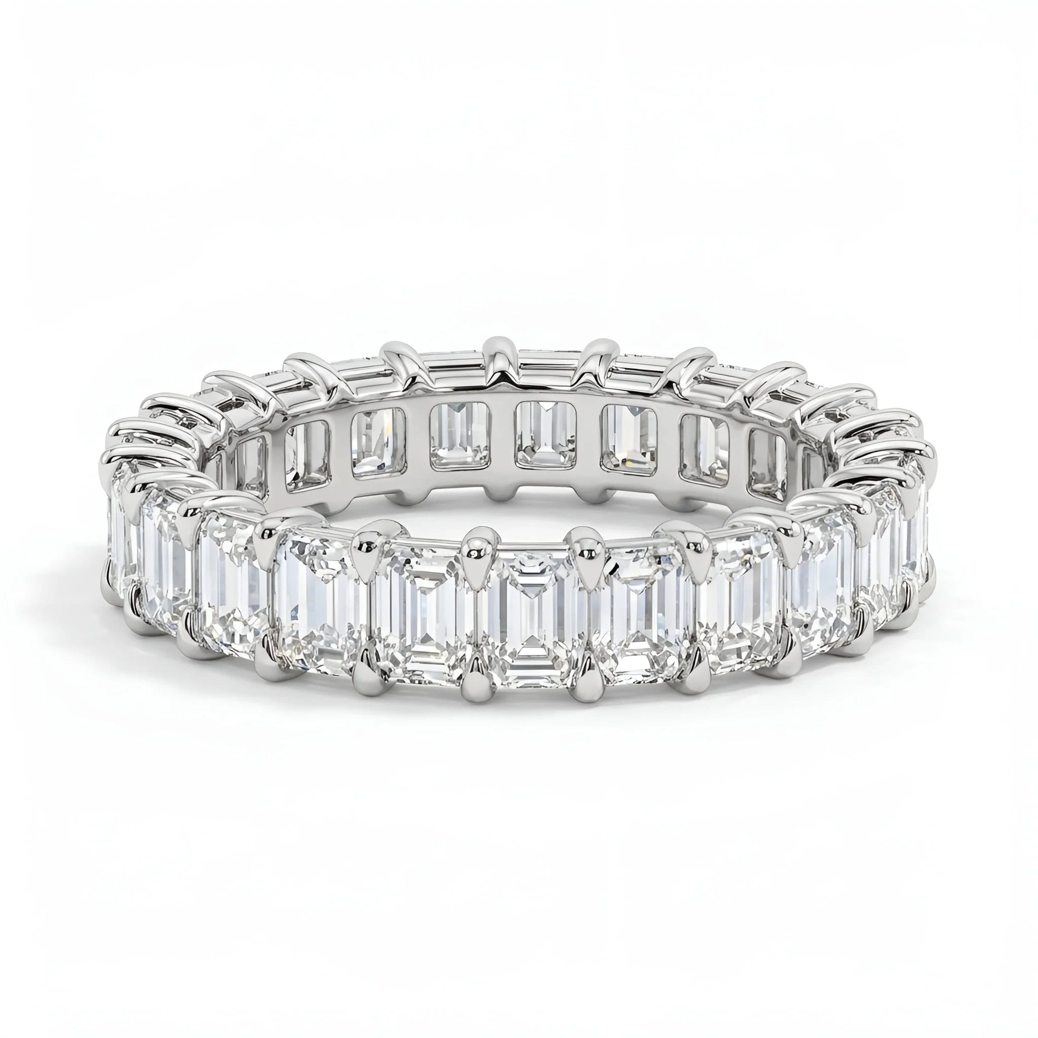 Emerald Cut Lab-Grown Diamond Eternity Band — product photo 1 of 4