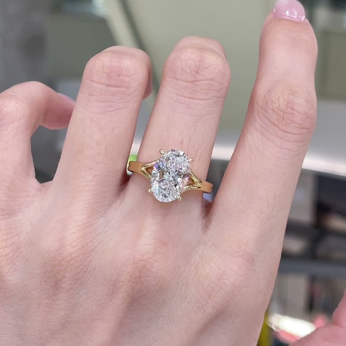 3.01ct Oval Diamond Ring — product photo 1 of 4