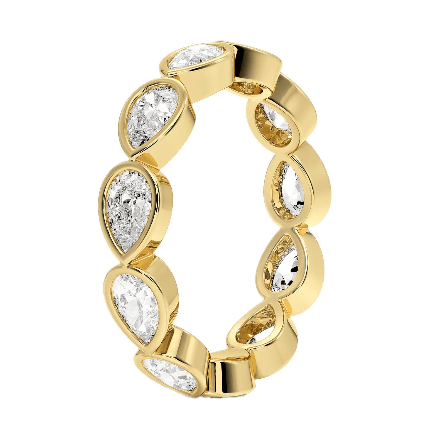 Pear Bezel Lab-Grown Diamond Eternity Band — product photo 1 of 6