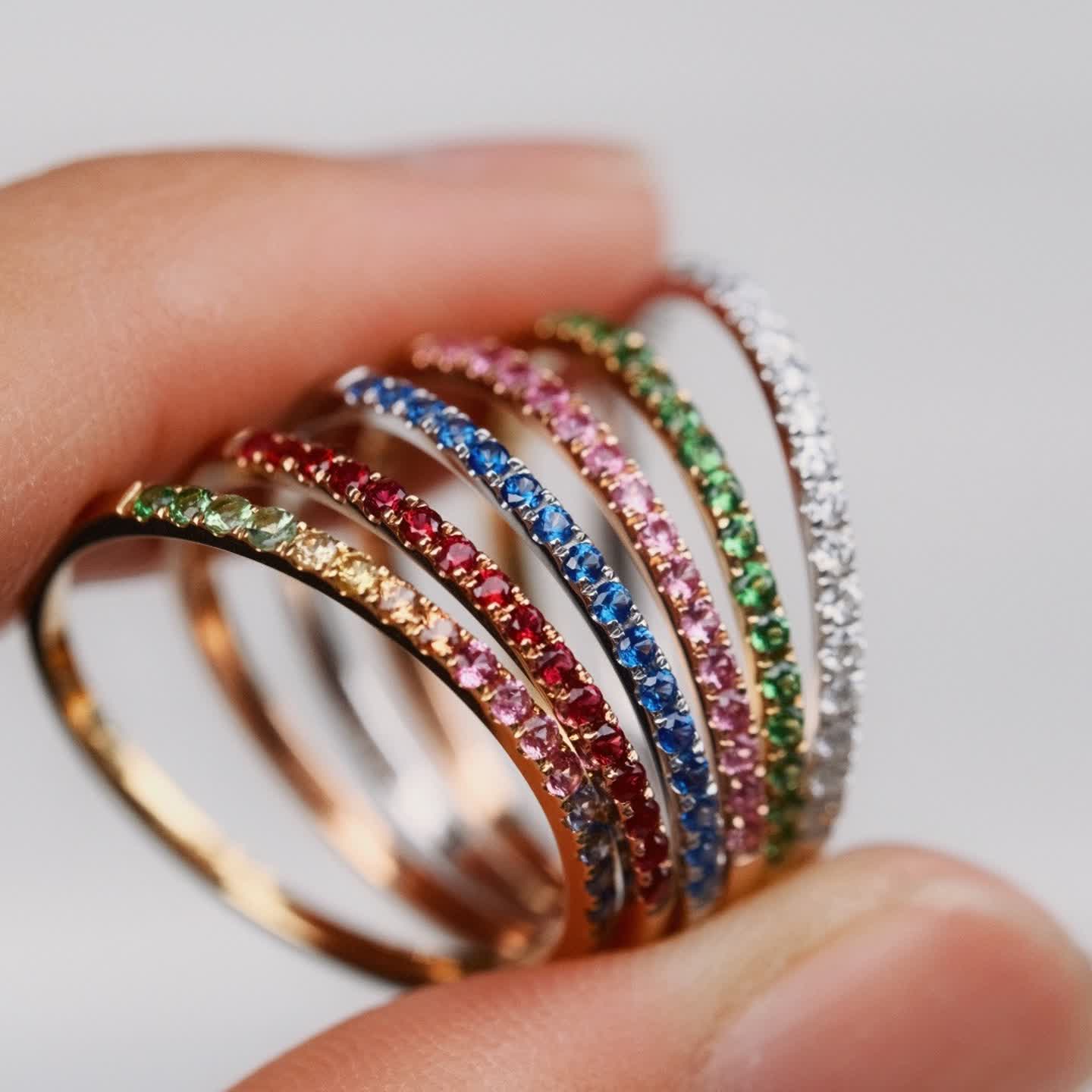 Ultra-Fine Gemstone Tennis Bracelet — product photo 3 of 4