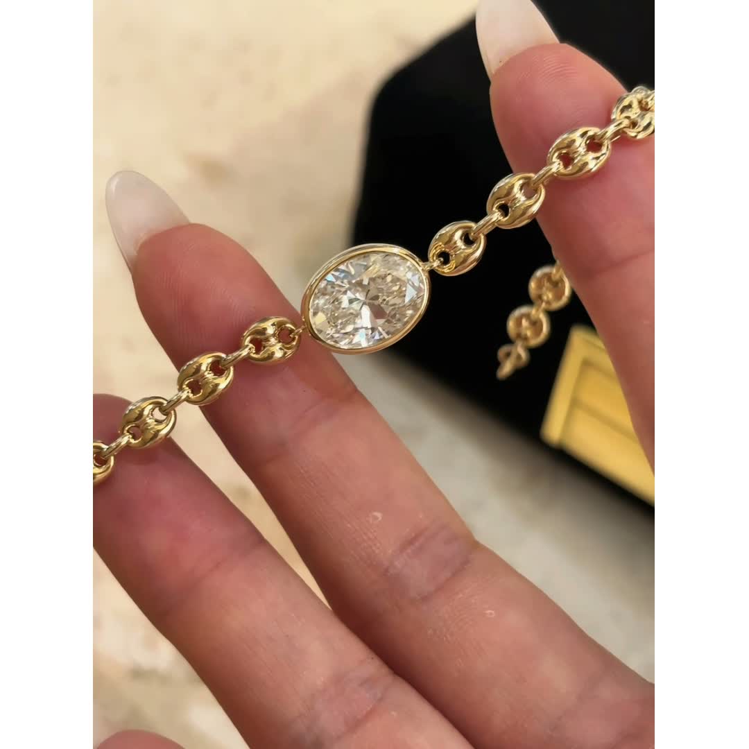 Ophelia Diamond Link Bracelet — product photo 4 of 4