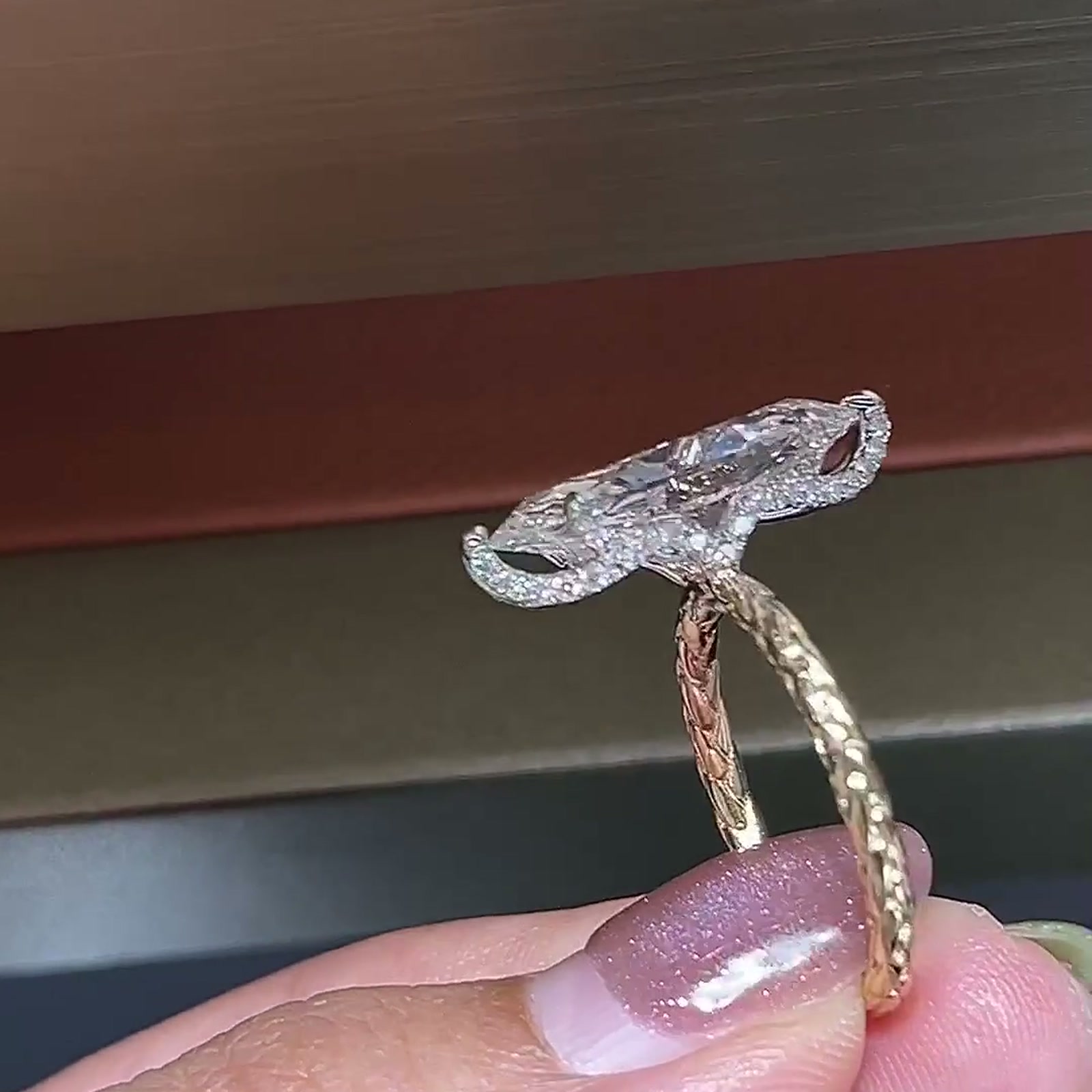 Marquise-Cut Lab-Grown Diamond Ring — product photo 4 of 4