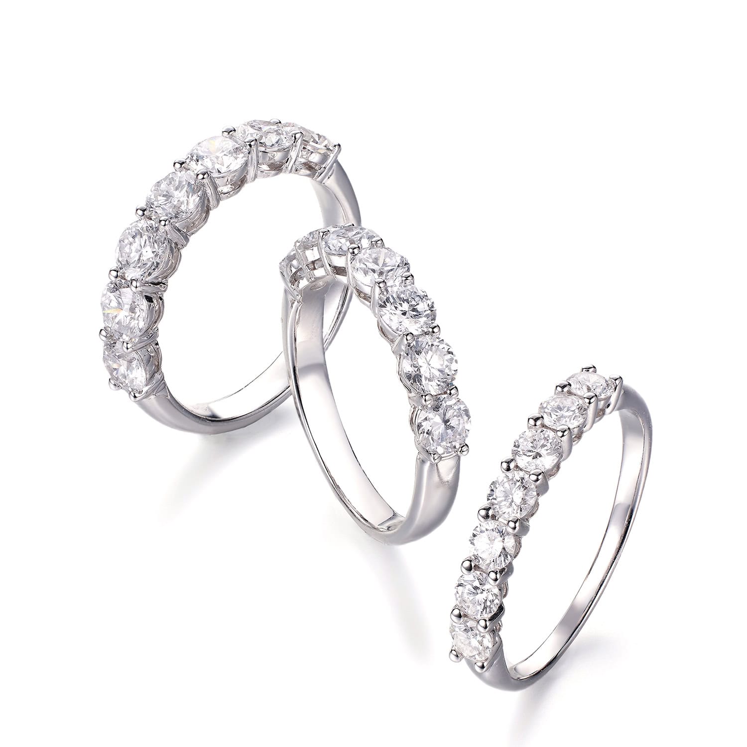 Seven-Stone Lab-Grown Diamond Eternity Band — product photo 5 of 6