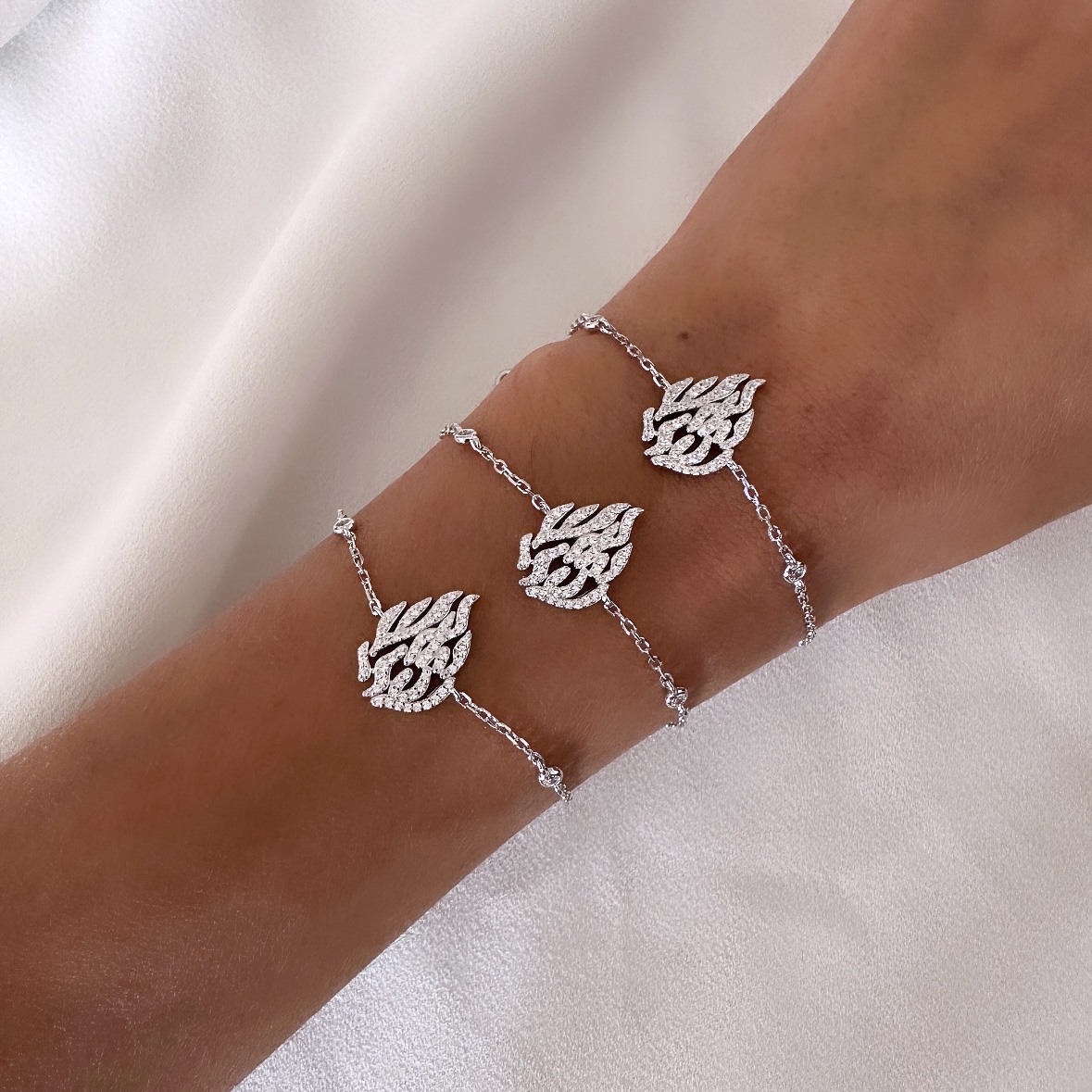 Signature Calligraphy Diamond Bracelet
