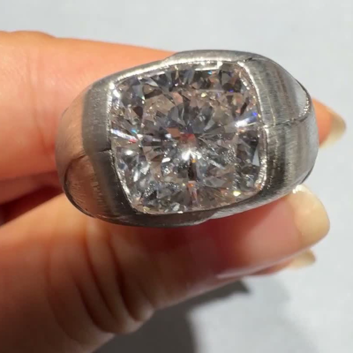 Orion Sculptural Men’s Lab-Grown Diamond Ring — product photo 1 of 4