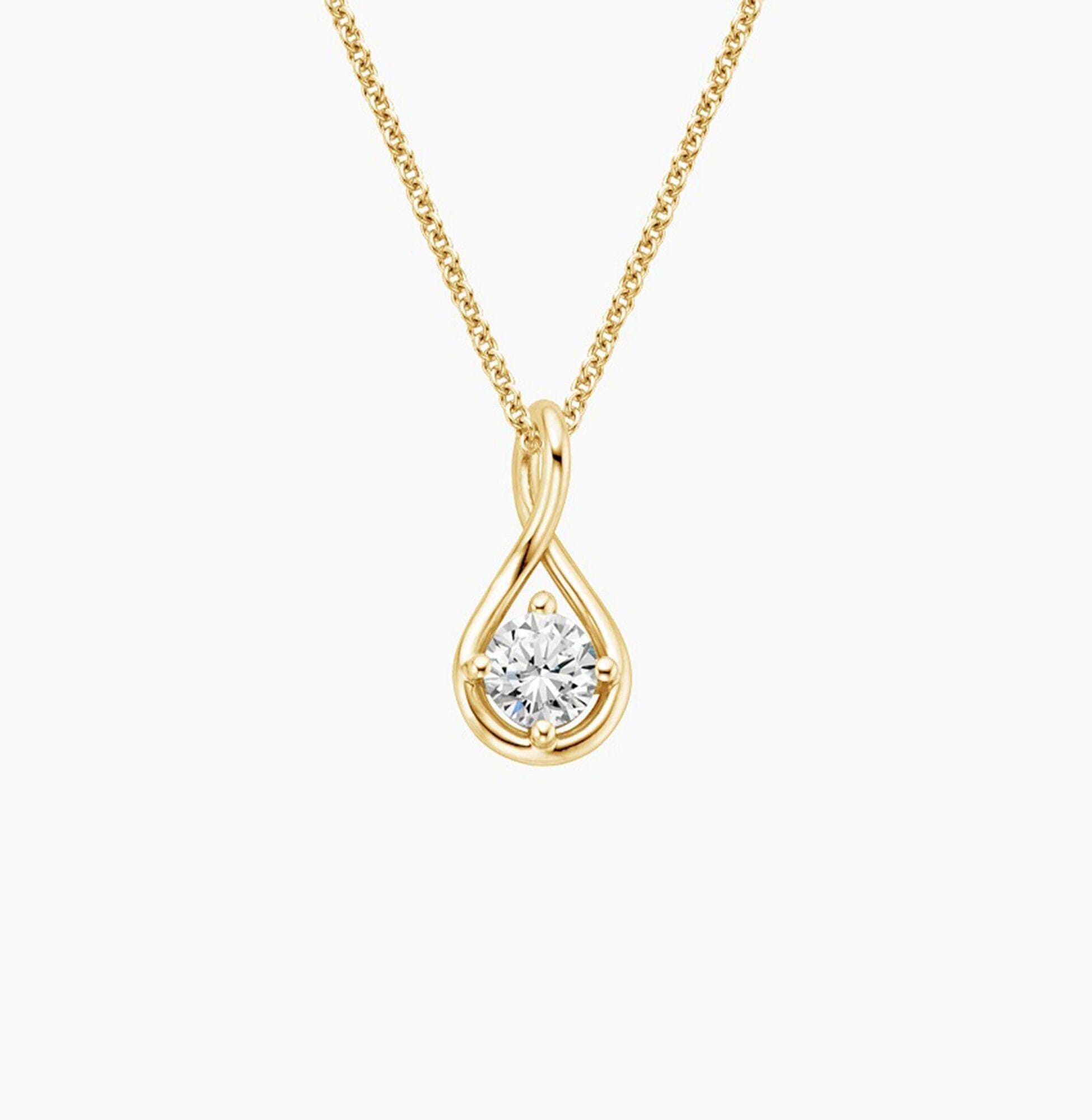 Infinity Love Lab-Grown Diamond Teardrop Pendant Necklace — product photo 4 of 5
