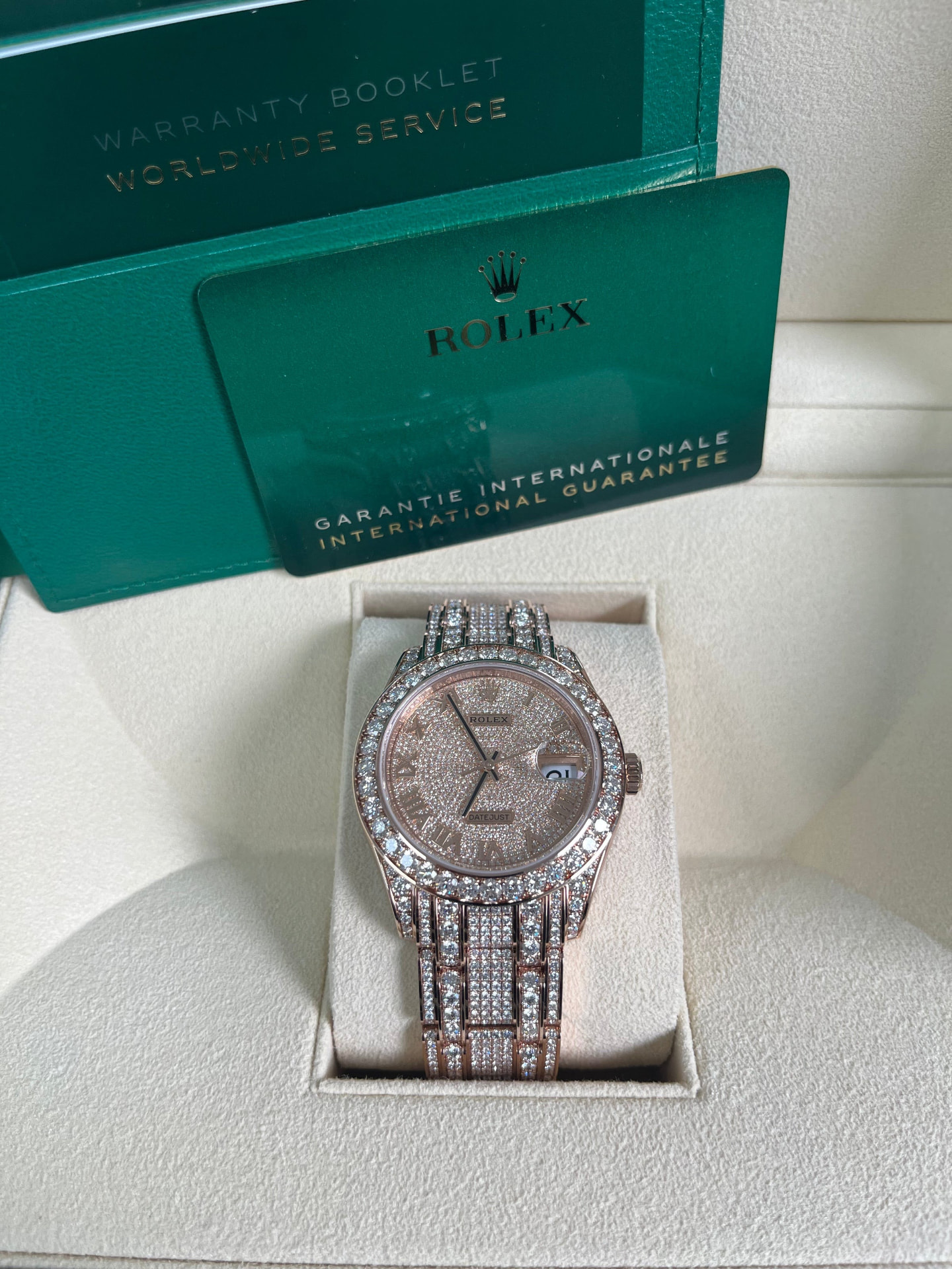 Rolex Datejust — Full Diamond Pavé