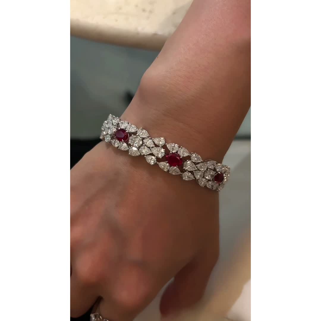 Rhea Colored-Gemstone Diamond Bracelet — product photo 3 of 4