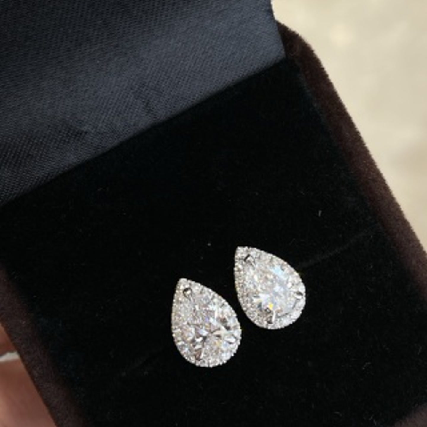 Aurelia 2.105ct Pear-Drop Lab-Grown Diamond Earrings — product photo 1 of 1