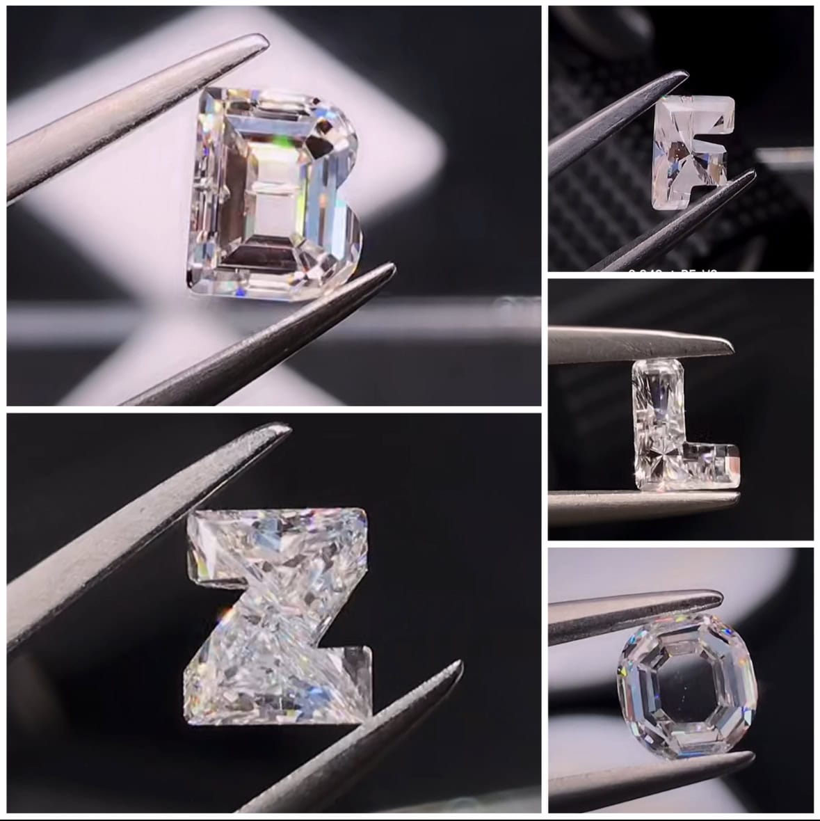 Alphabet Lab-Grown Diamonds | Custom A-Z Letter Shapes — product photo 2 of 6