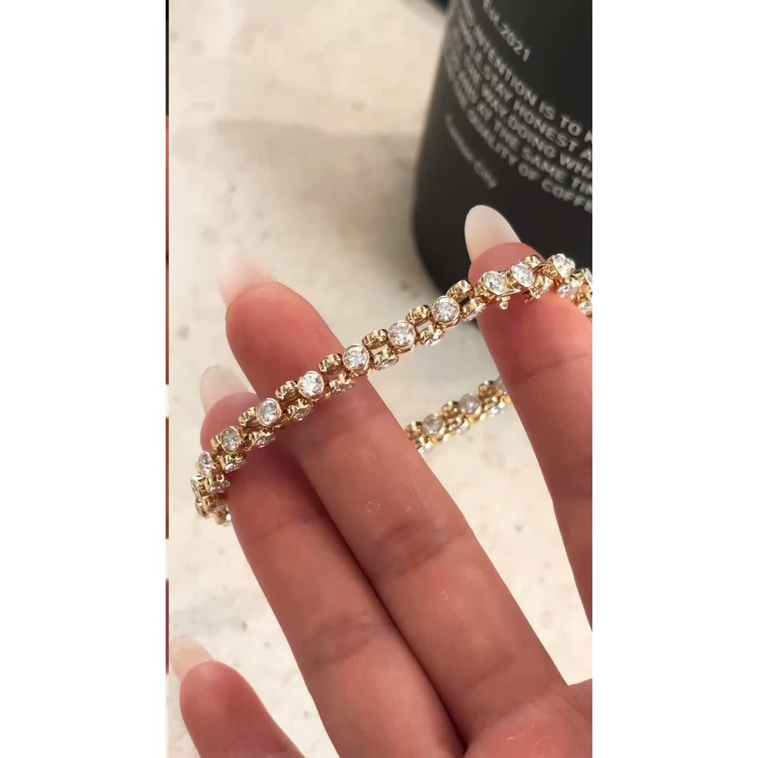 Elara Yellow-Gold Diamond Bracelet — product photo 1 of 4