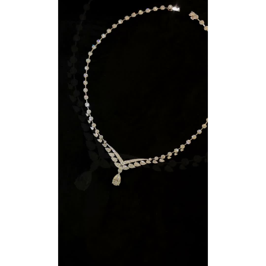 Seraphine White Diamond Necklace — product photo 1 of 4