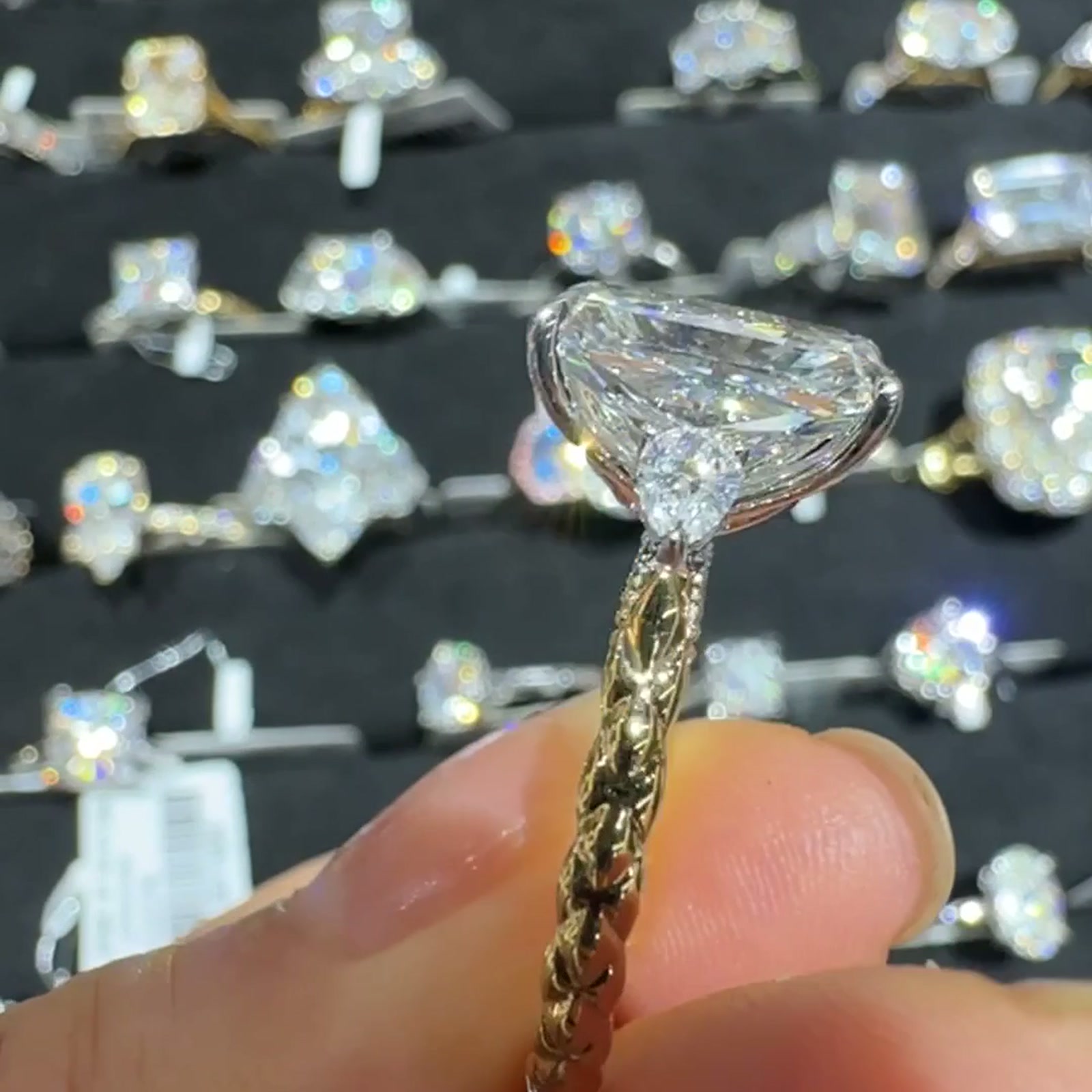 Radiant-Cut Lab-Grown Diamond Ring — product photo 3 of 4