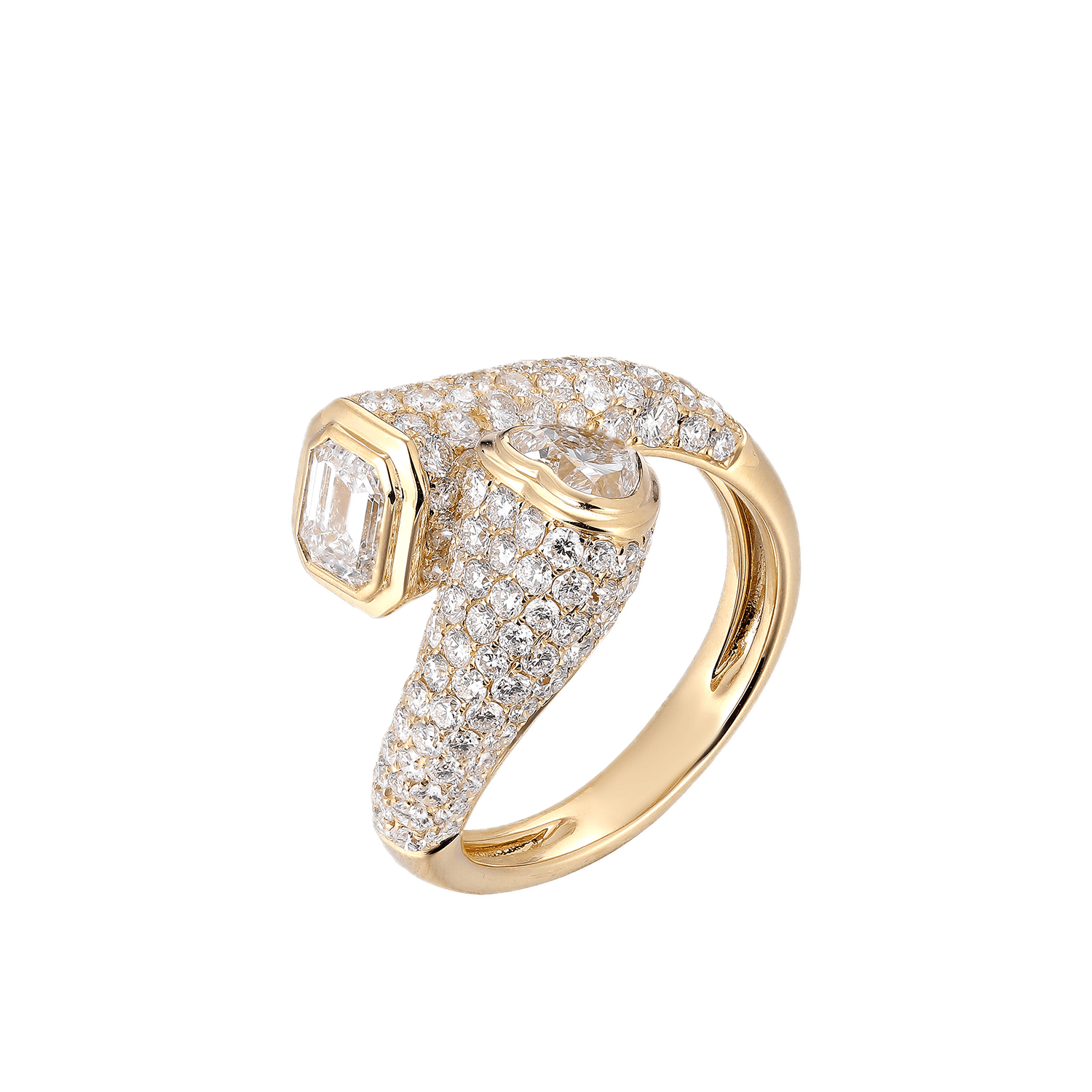 Heavy Metal Lab-Grown Diamond Ring — product photo 2 of 2