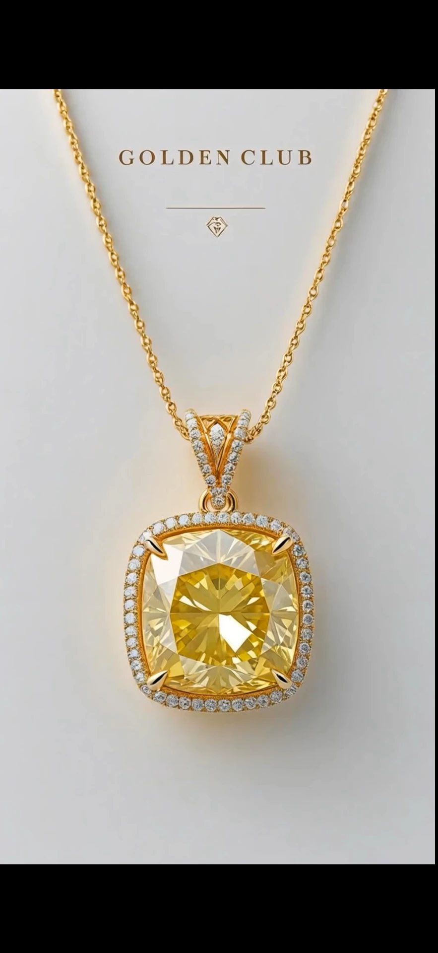 Important Fancy Yellow Diamond Pendant