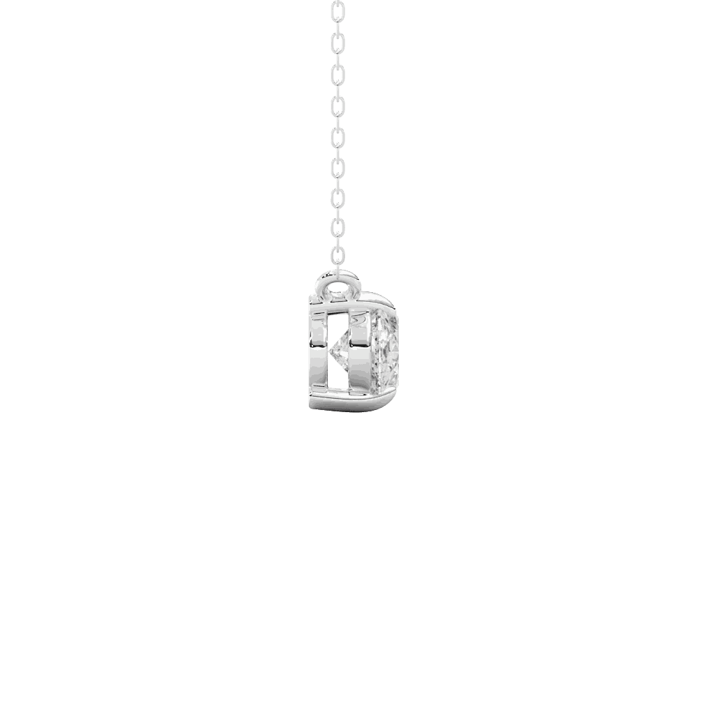 Oval Solitaire Lab-Grown Diamond Pendant Necklace — product photo 5 of 6