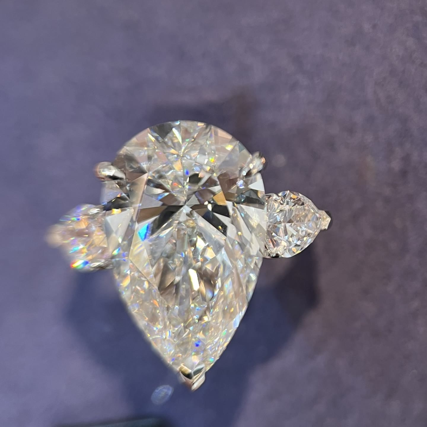 Giselle Pear Three-Stone Lab-Grown Diamond Ring — product photo 1 of 1