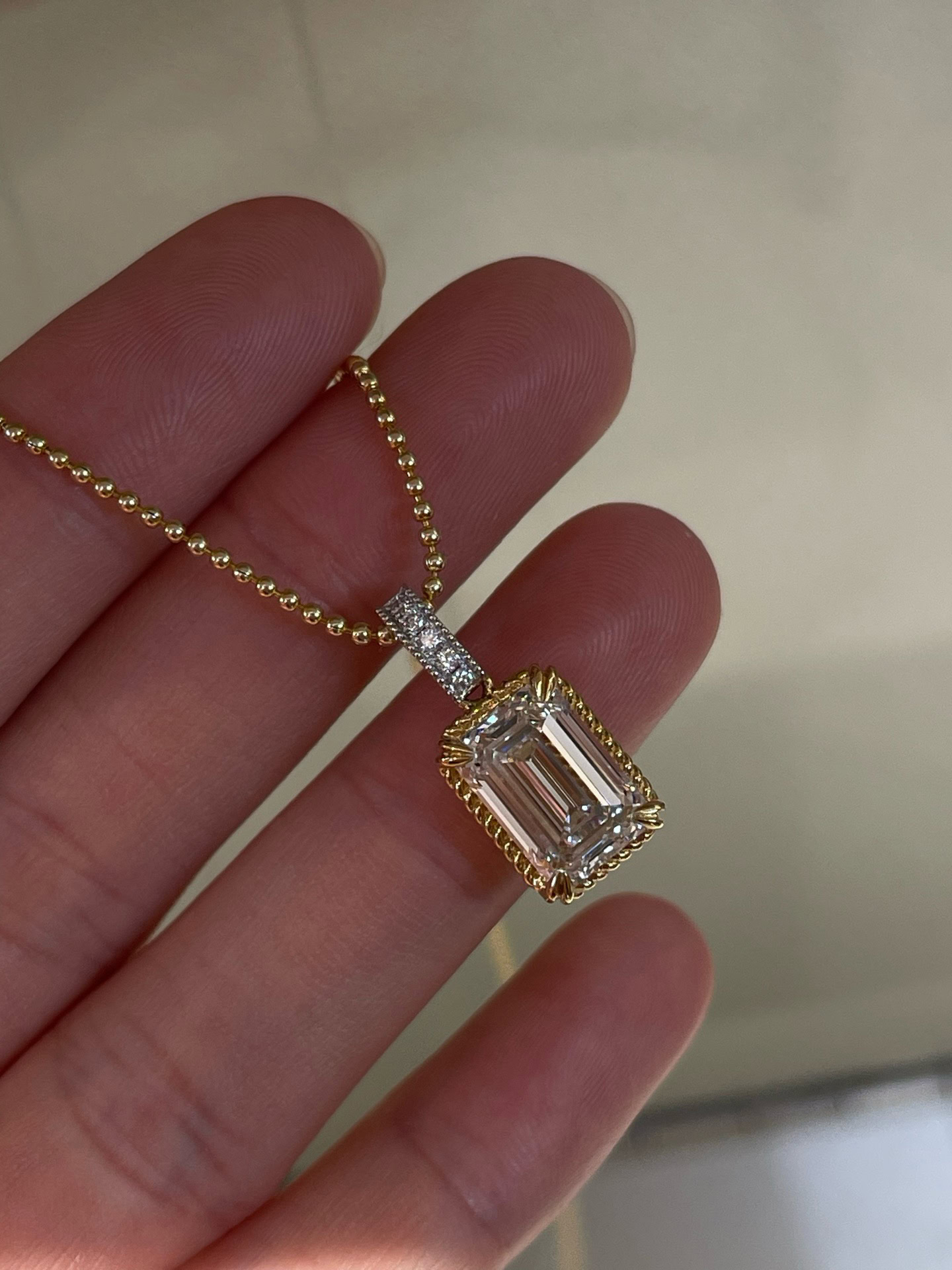 5461–5465 Marielle Two-Tone Lab Diamond Pendant Collection — product photo 5 of 6