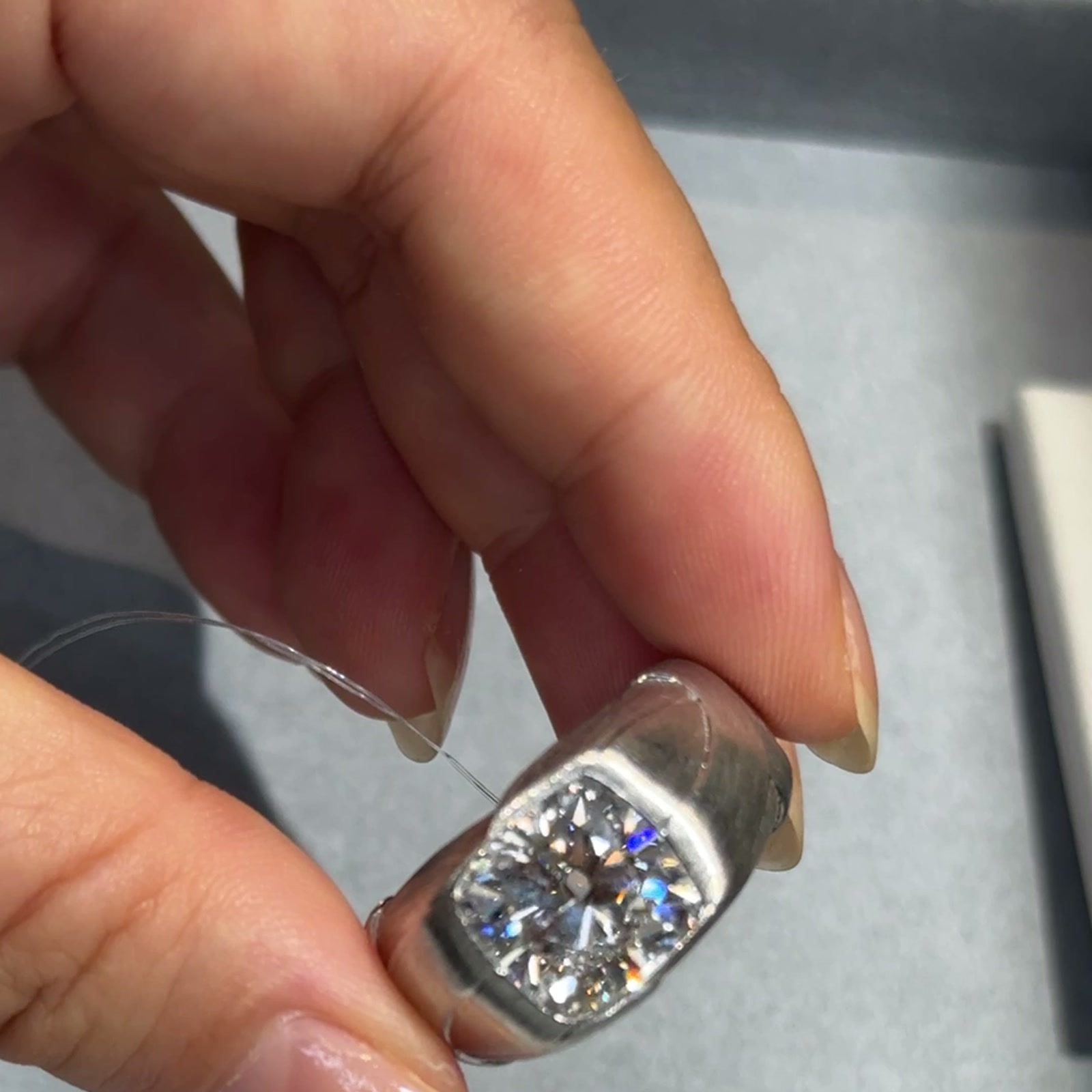 Orion Sculptural Men’s Lab-Grown Diamond Ring — product photo 3 of 4
