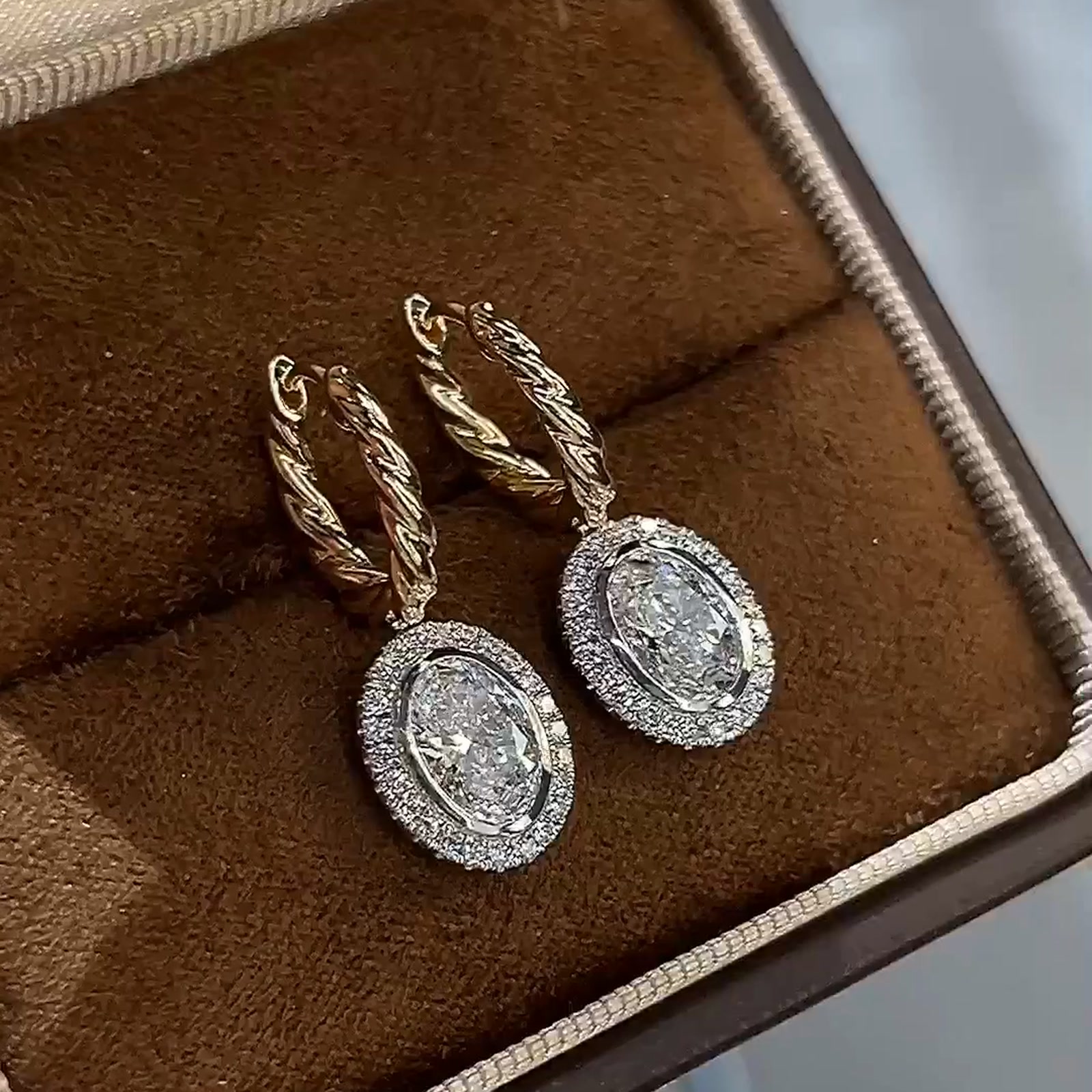 Old-Money Diamond Drop Earring Collection — product photo 3 of 4