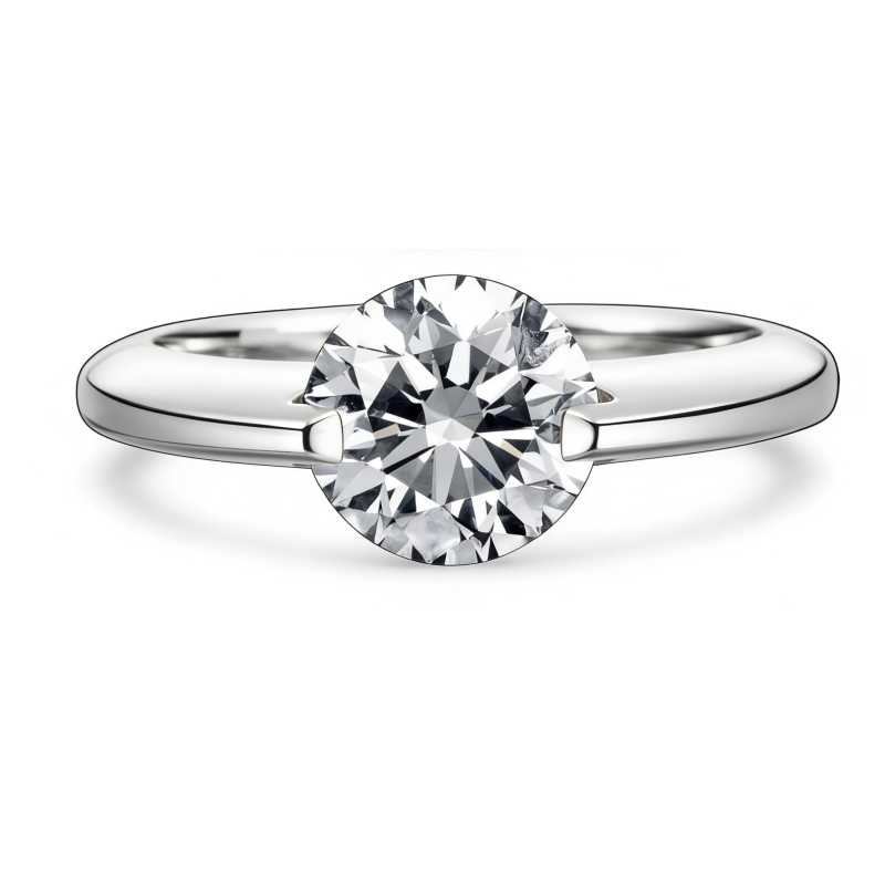 Dancing Diamond Ring – Floating Lab Diamond Solitaire Ring — product photo 3 of 6