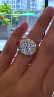 Aurelia Georgian-Inspired Round Lab-Grown Diamond Ring — product photo 2 of 5