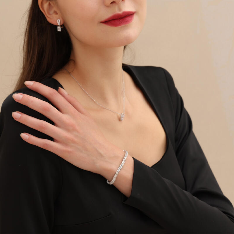 The Stardust Night Radiant Lab Diamond Tennis Bracelet — product photo 6 of 6