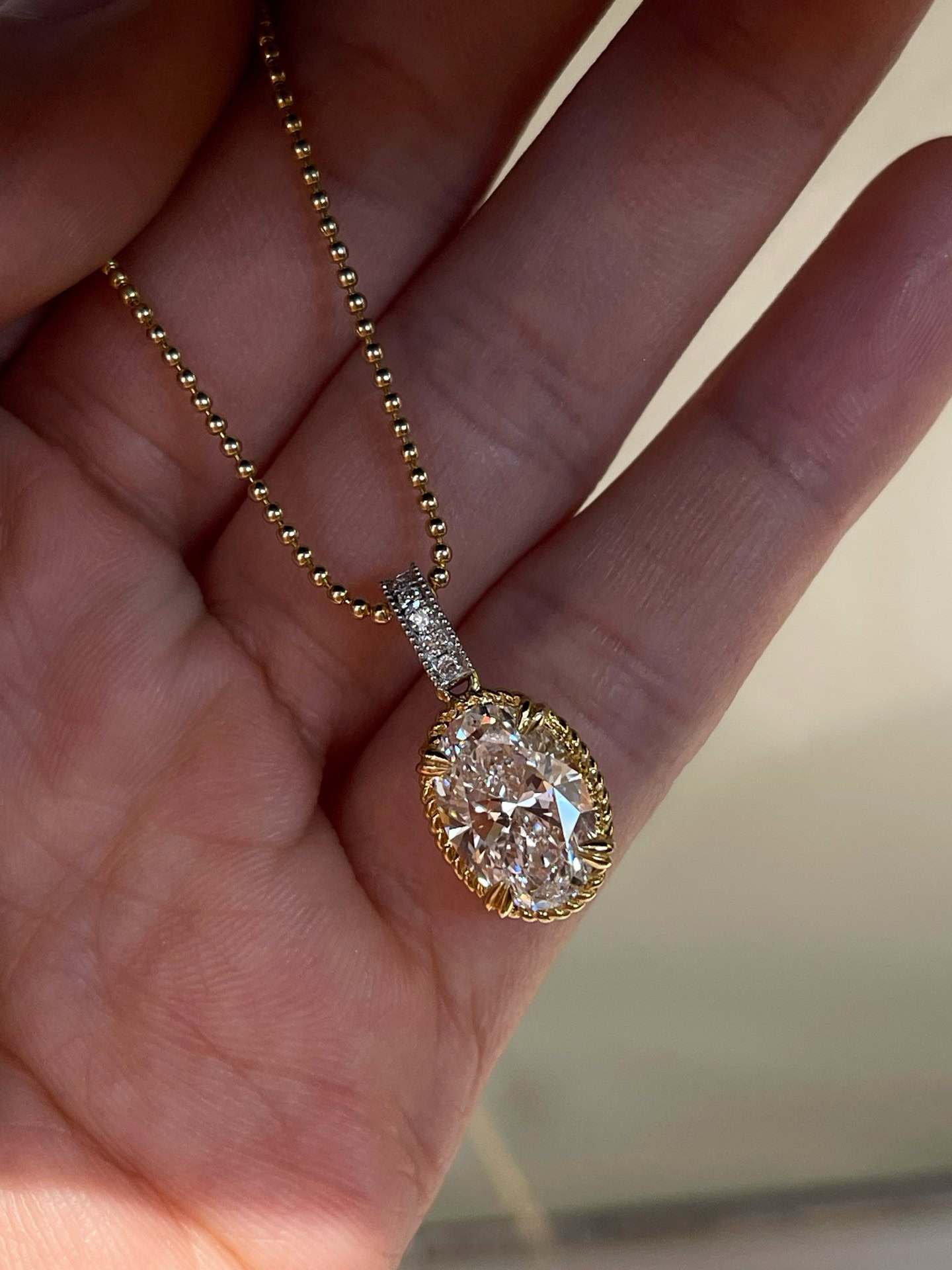 5461–5465 Marielle Two-Tone Lab Diamond Pendant Collection — product photo 2 of 6