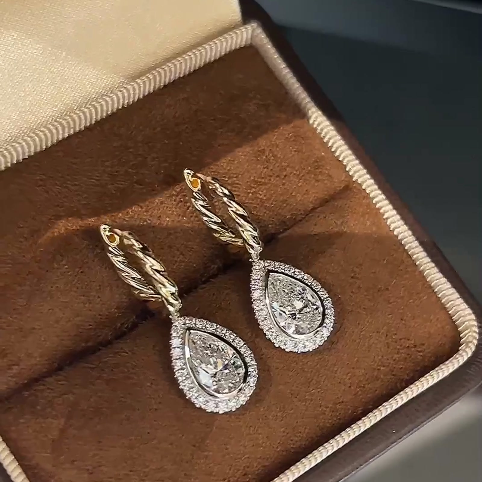 Old-Money Diamond Drop Earring Collection — product photo 4 of 4