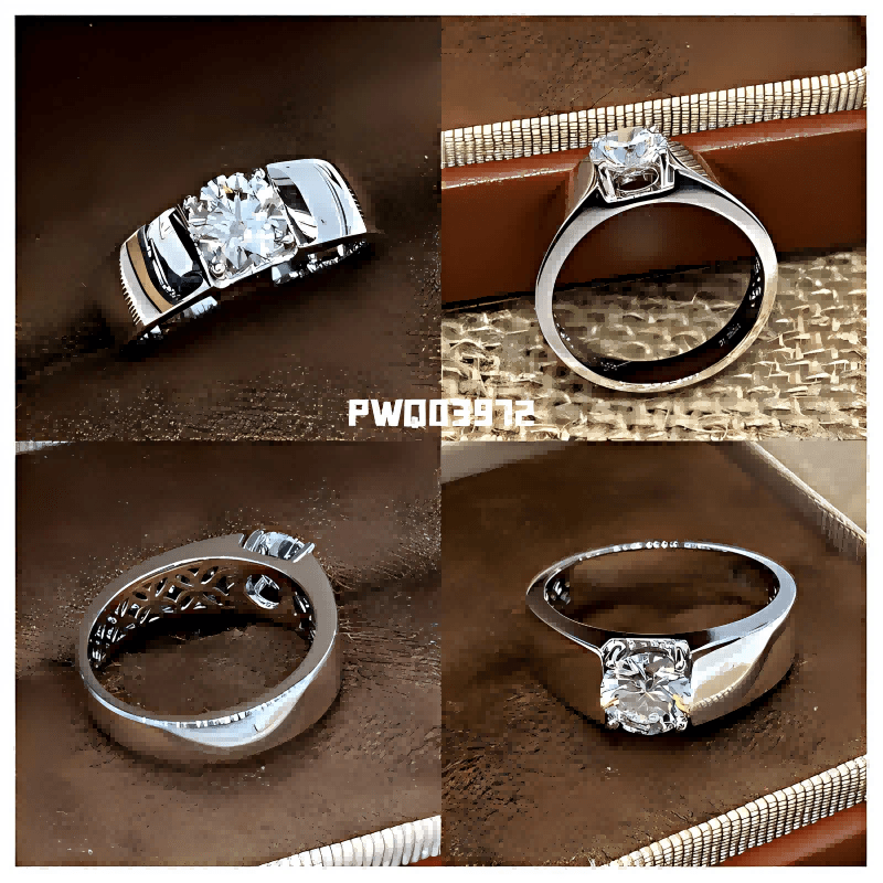 9K Gold Men’s Lab-Grown Diamond Ring Collection — product photo 5 of 6