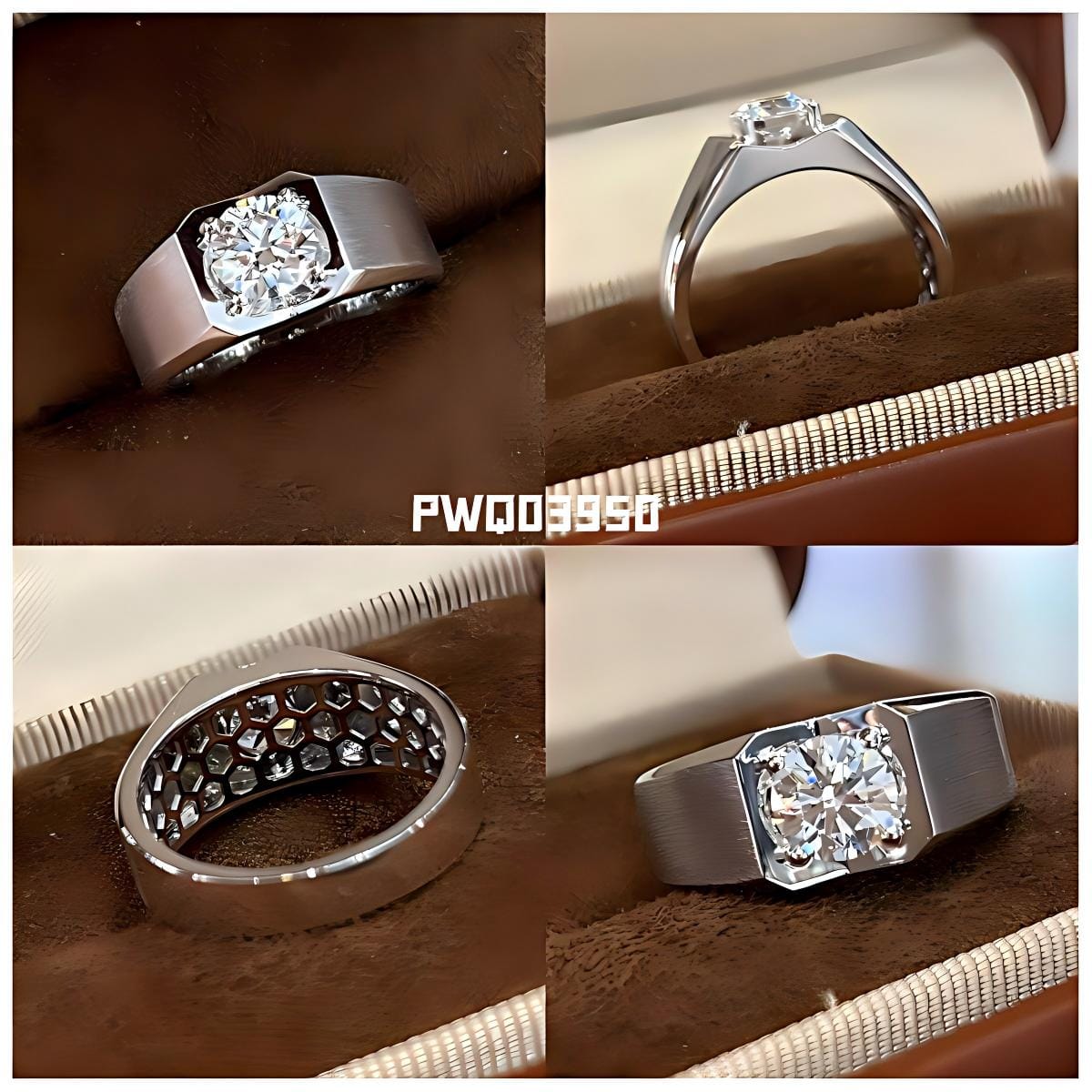 9K Gold Men’s Lab-Grown Diamond Ring Collection — product photo 2 of 6