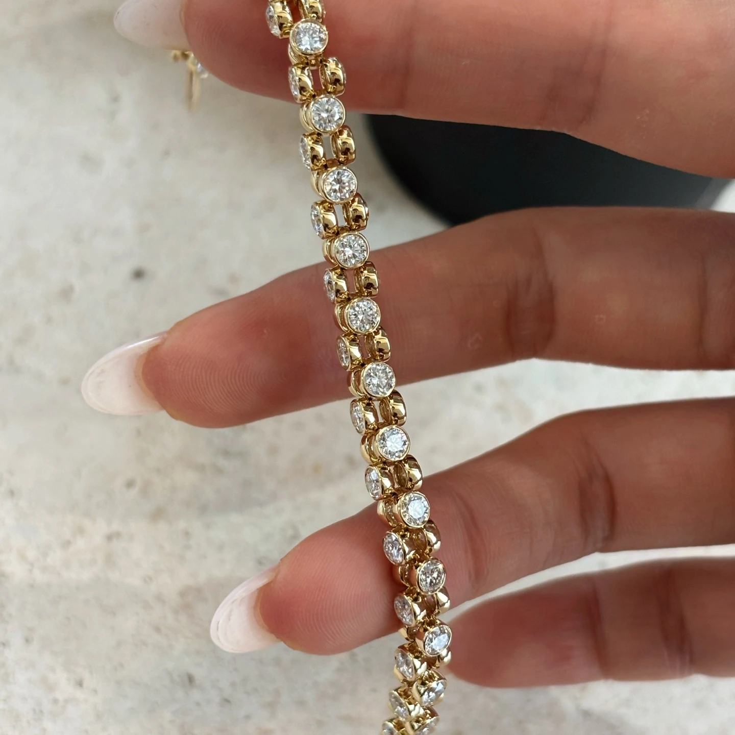 Soleil Yellow-Gold Diamond Bracelet
