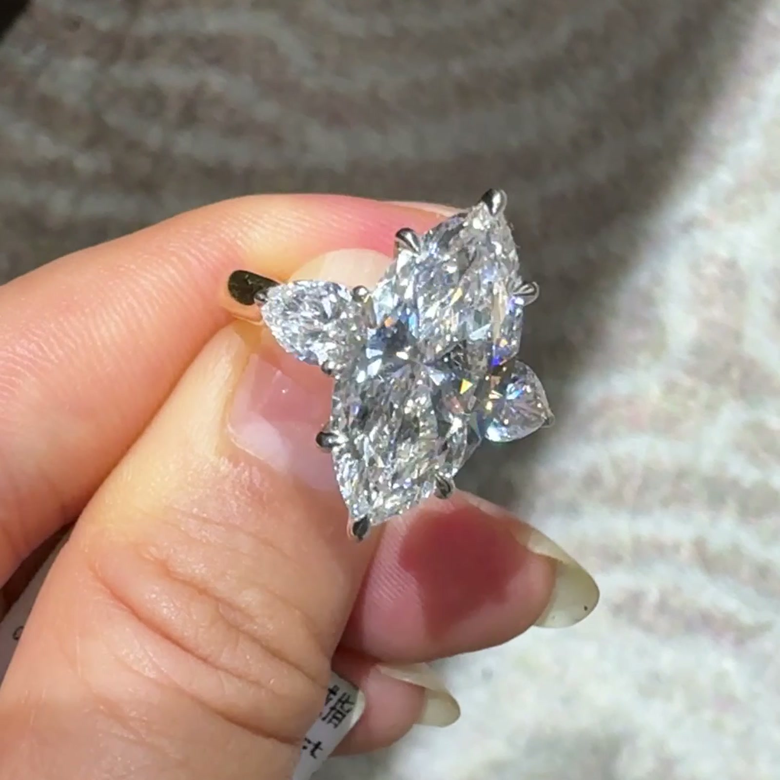 Marquise-Cut Lab-Grown Diamond Ring — product photo 2 of 4