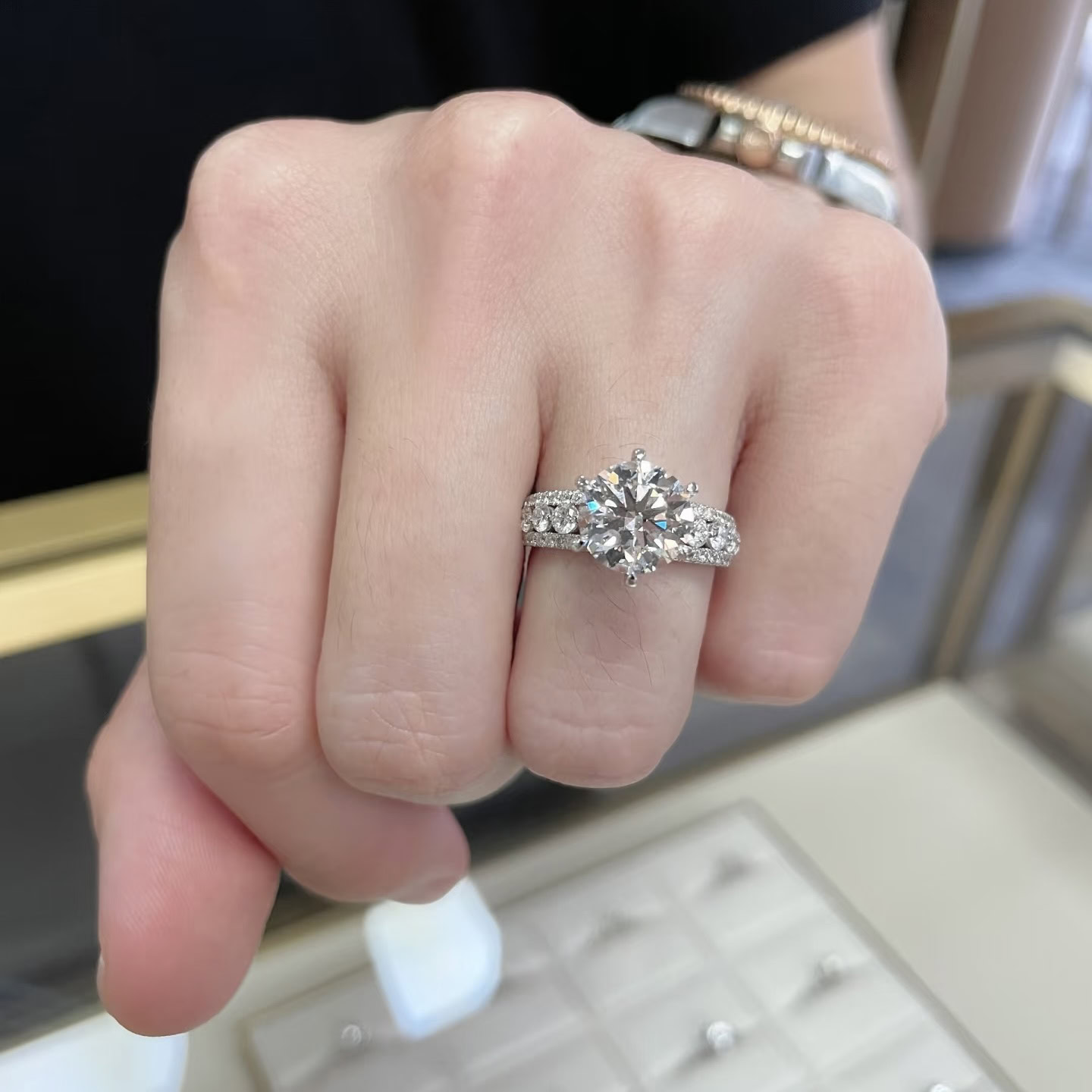Celeste Royale Round Lab Diamond Engagement Ring — product photo 6 of 6