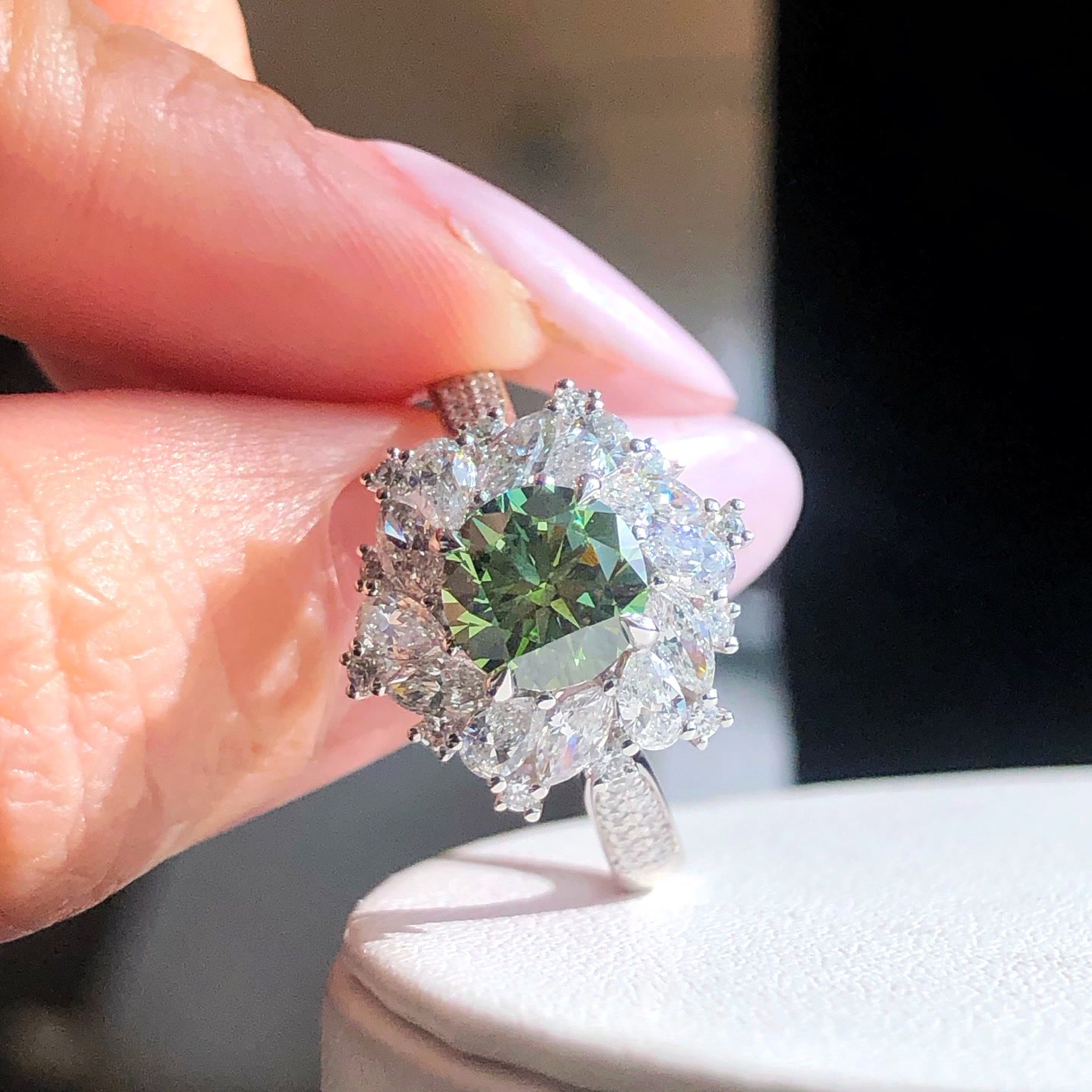 Veridia Green Diamond Ring — product photo 1 of 4
