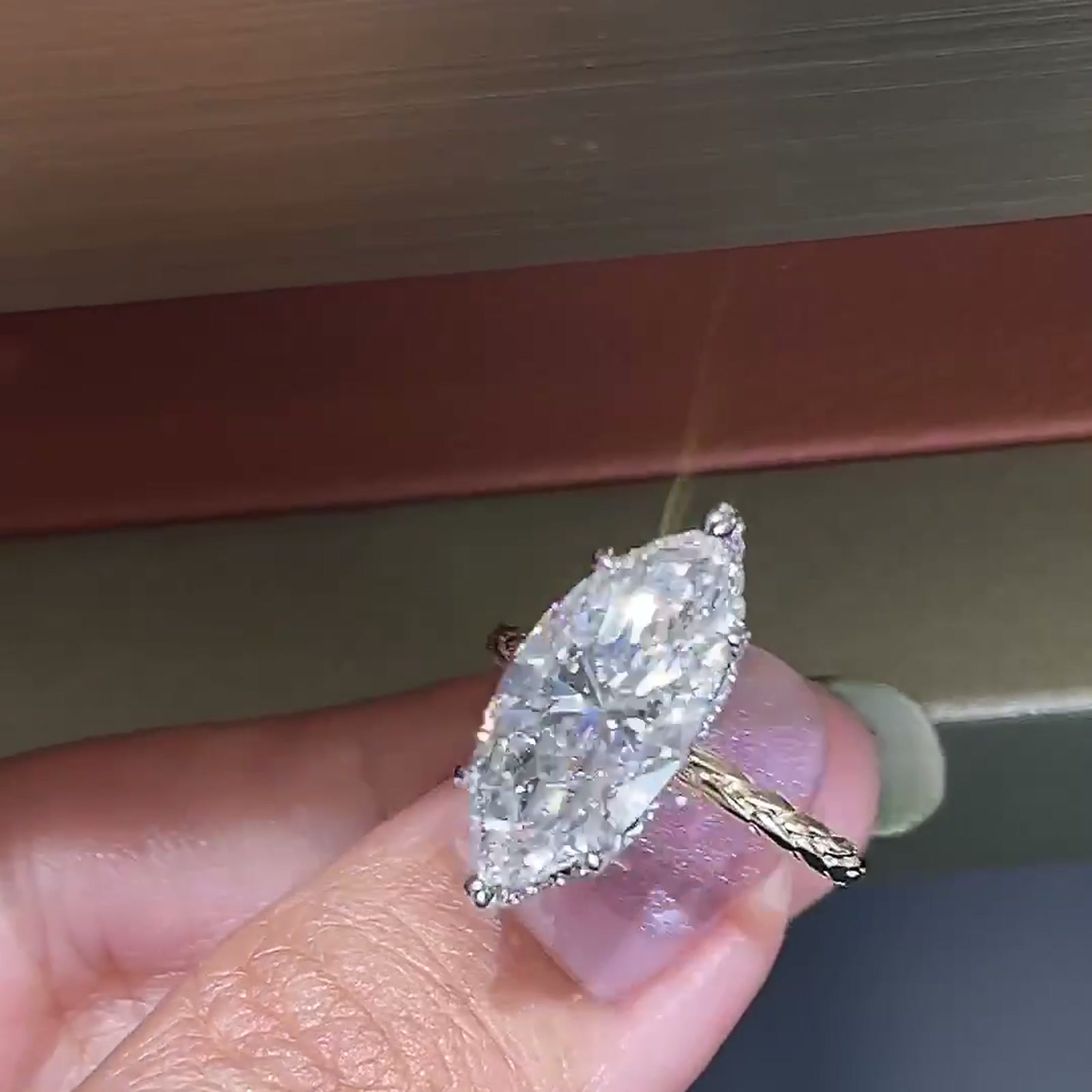 Marquise-Cut Lab-Grown Diamond Ring — product photo 3 of 4