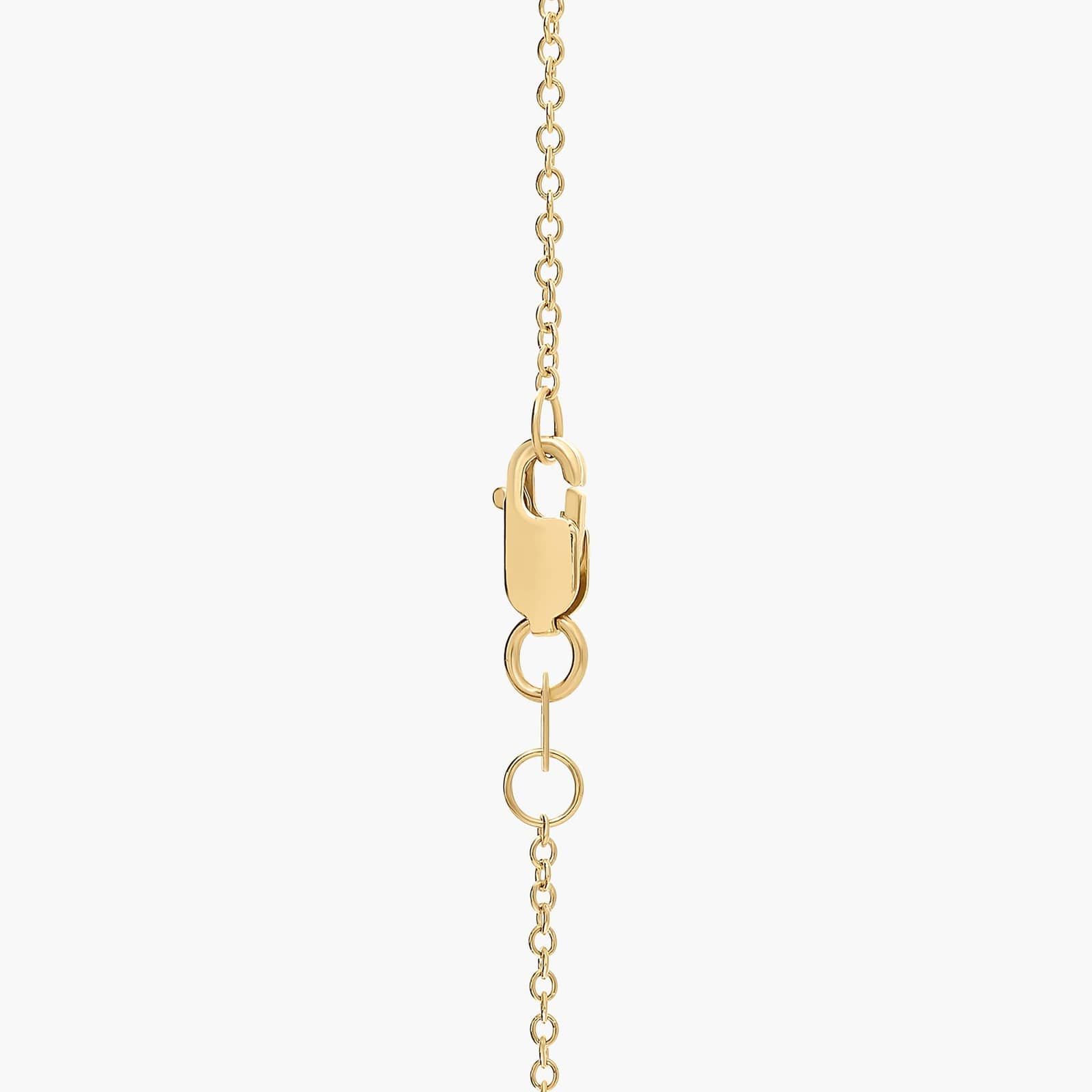 Four-Prong Basket Round Lab-Grown Diamond Pendant Necklace — product photo 3 of 6