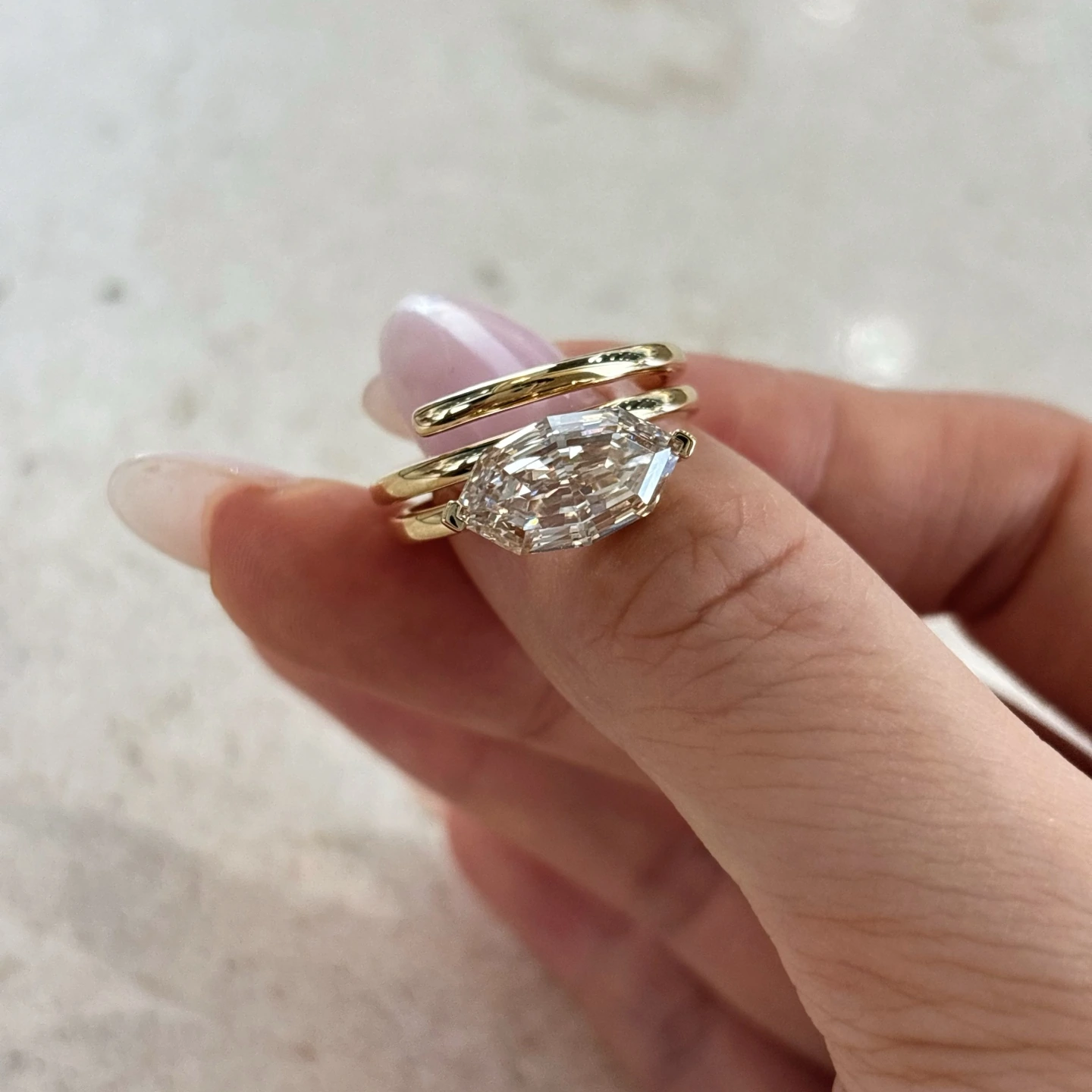 Amber Champagne Diamond Ring — product photo 4 of 6
