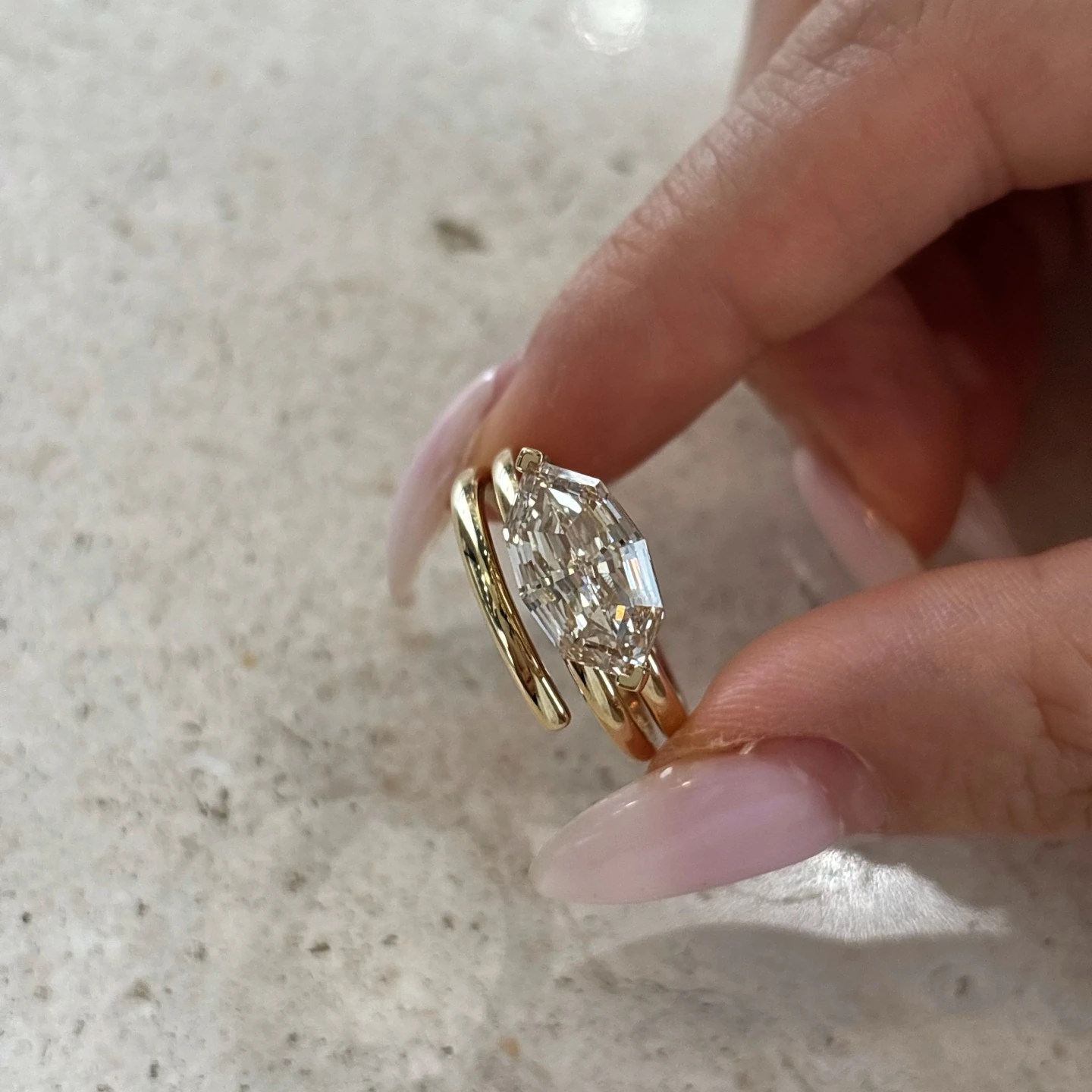 Amber Champagne Diamond Ring